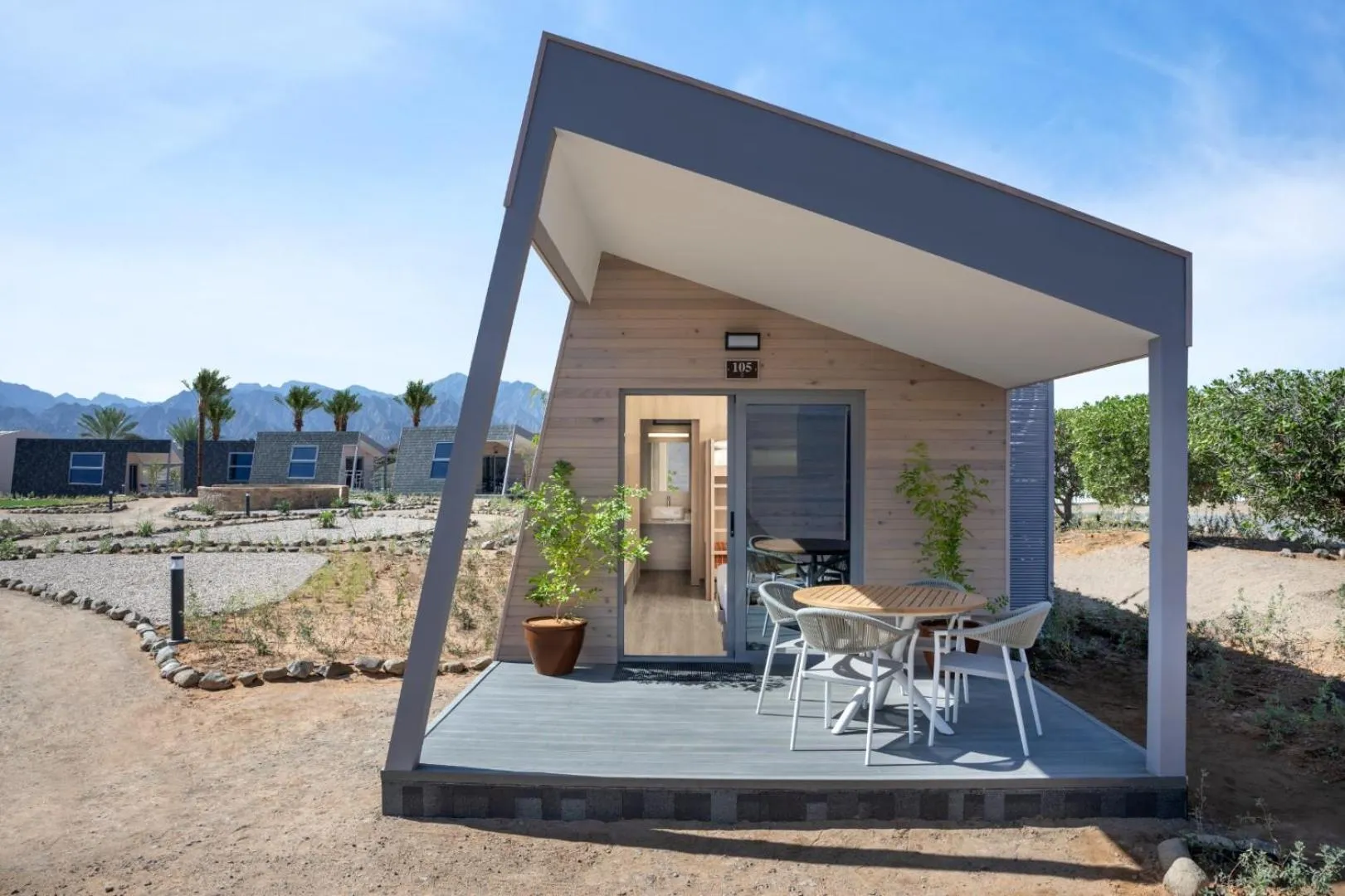 Patio in JA Hatta Fort Hotel