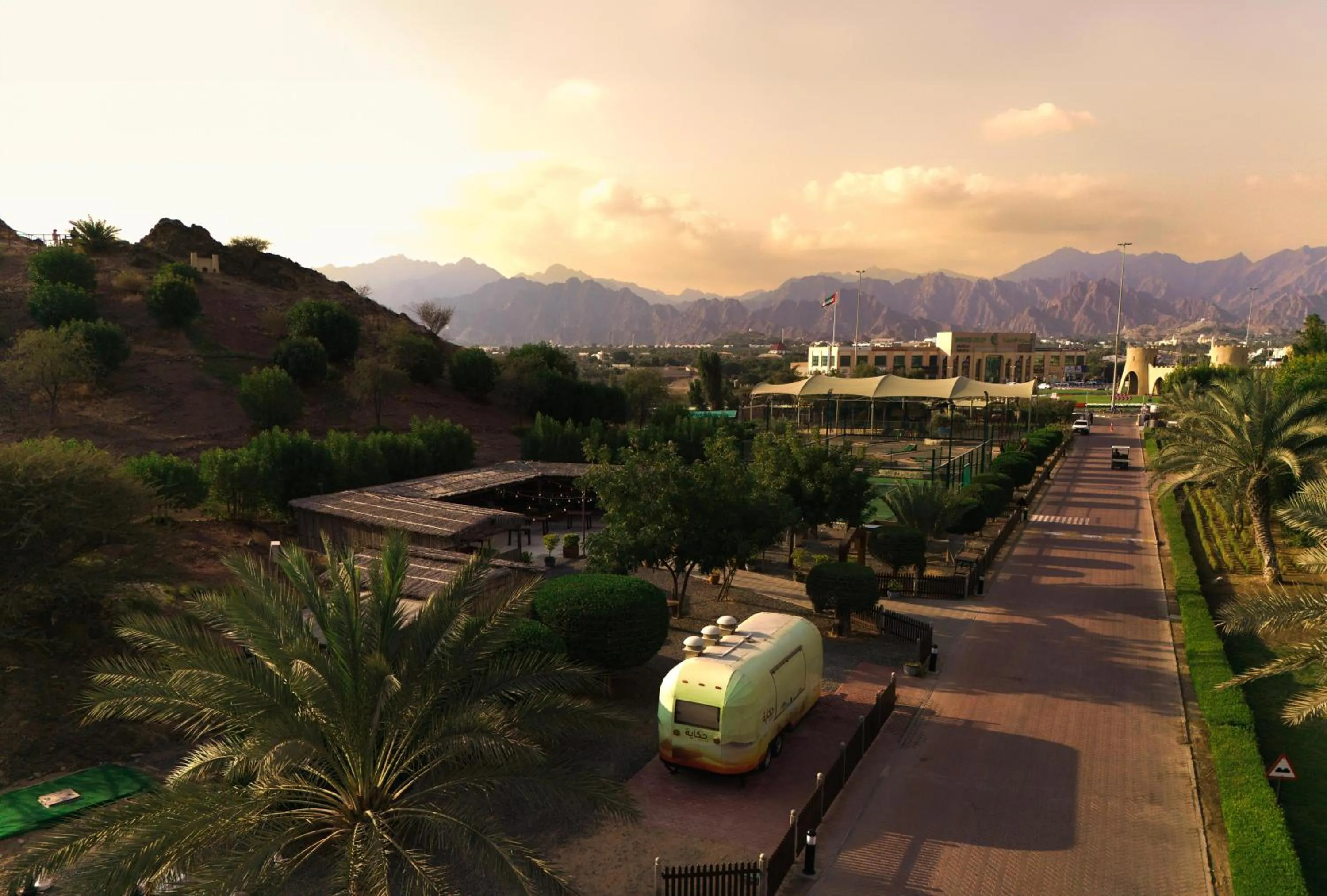 Bird's eye view in JA Hatta Fort Hotel