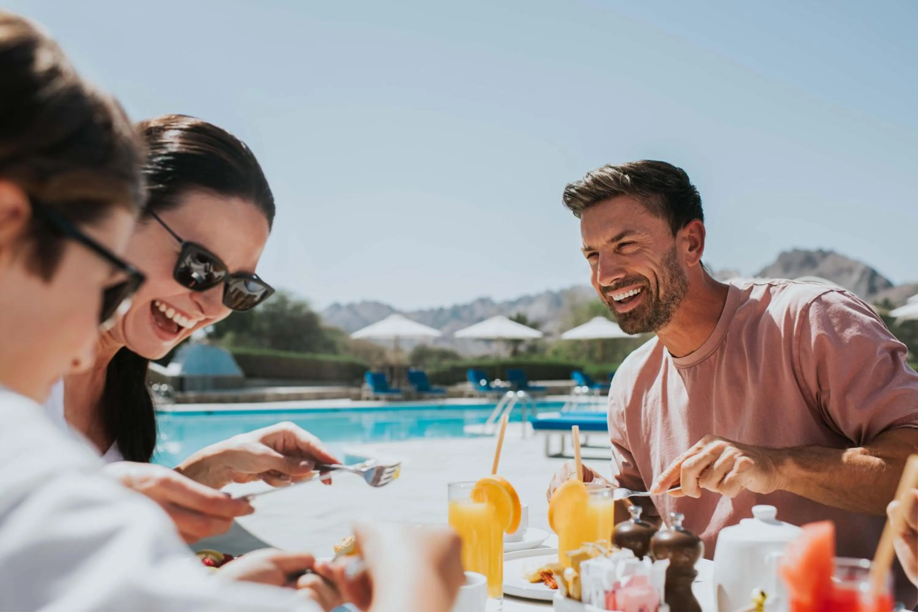 Swimming pool in JA Hatta Fort Hotel