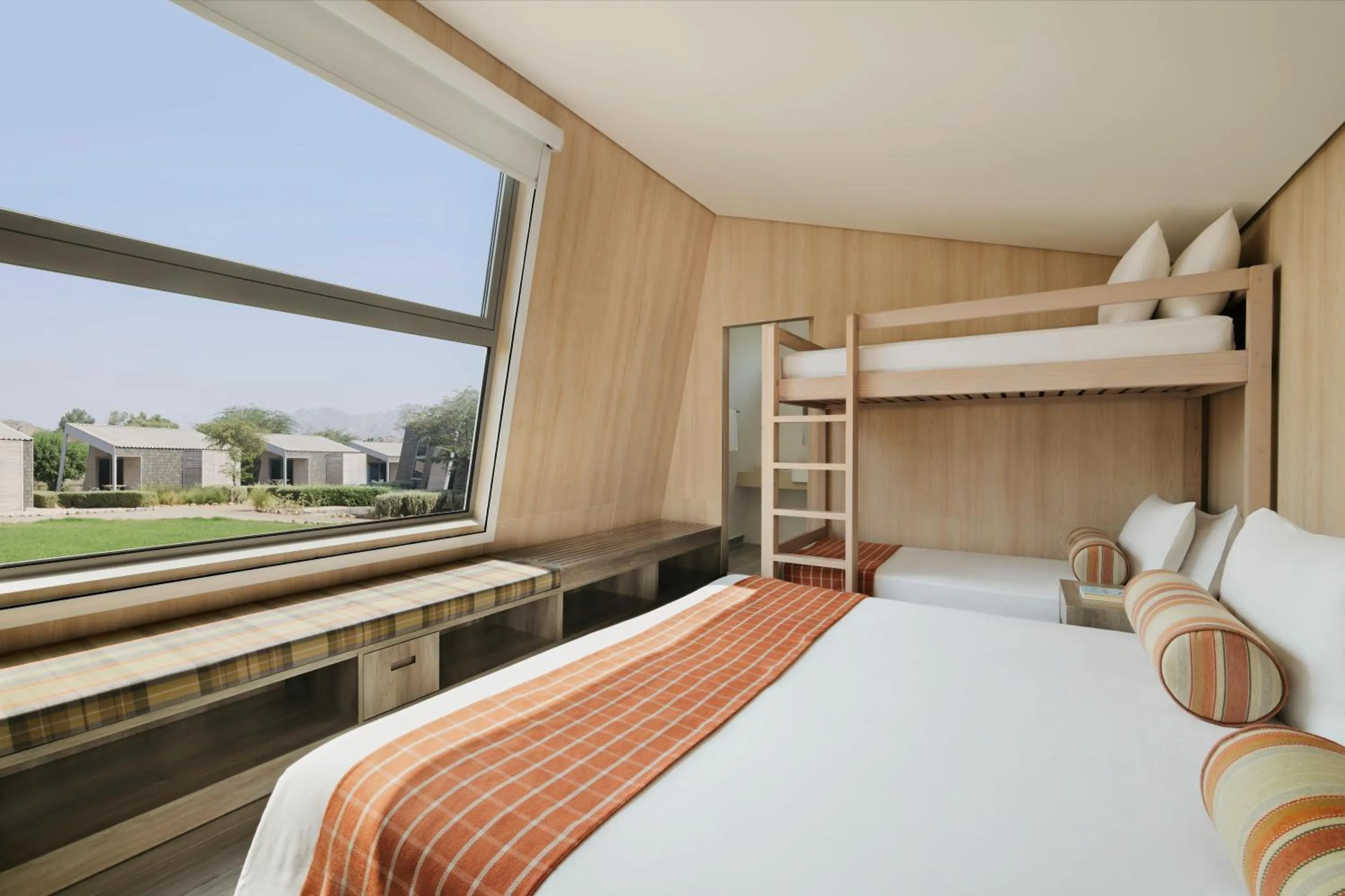 Bed in JA Hatta Fort Hotel