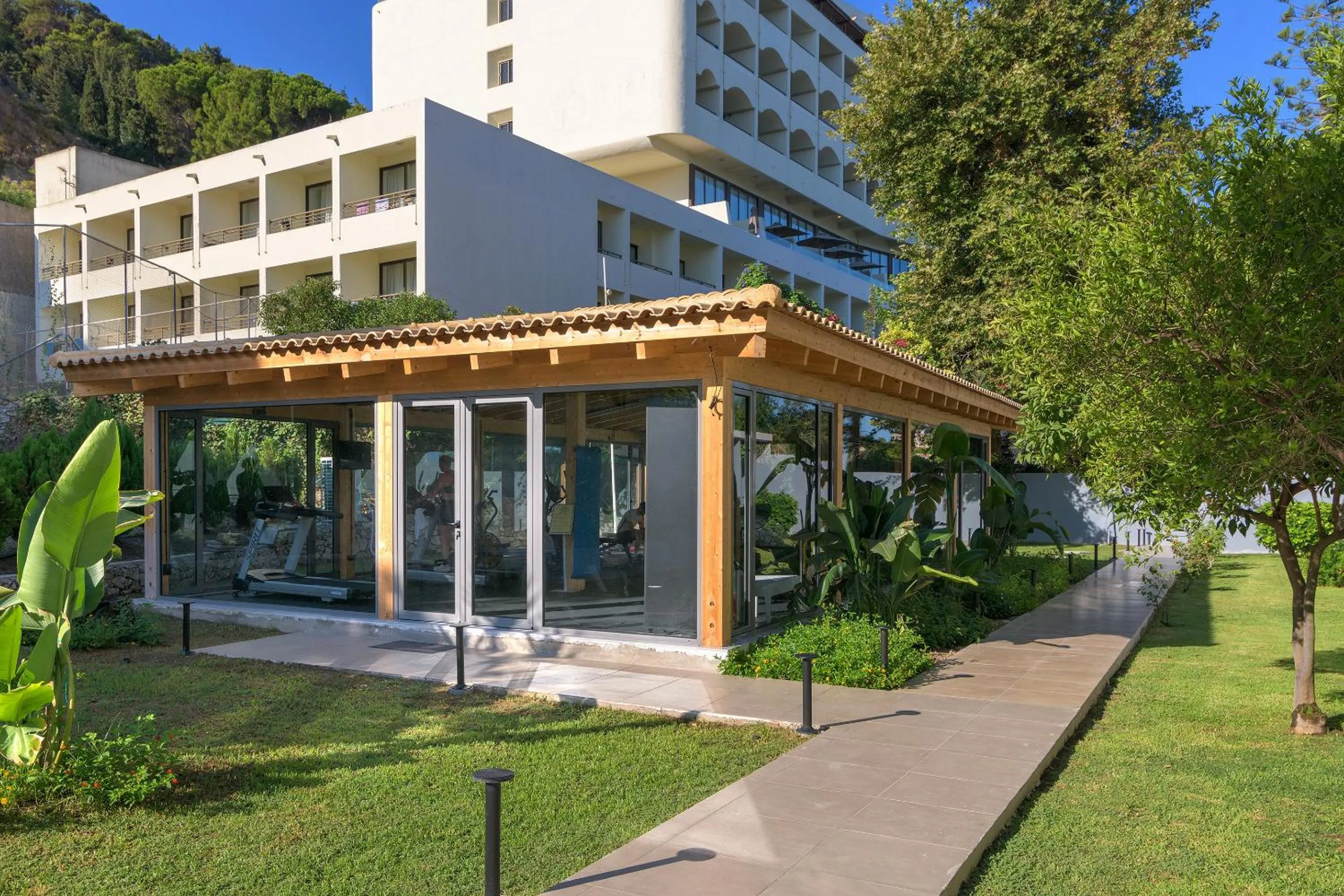 Fitness centre/facilities in Oceanis Beach Hotel
