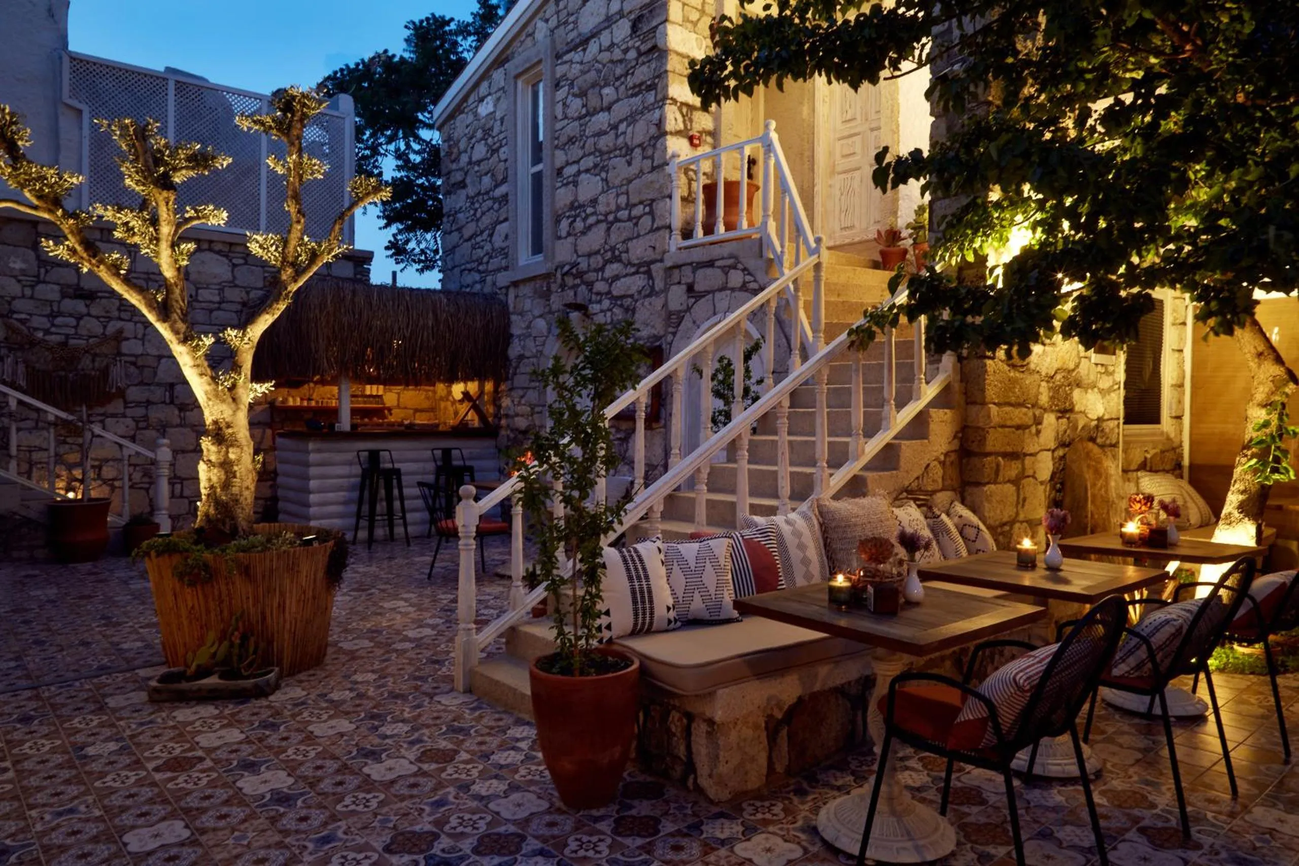 Inner courtyard view in Morisi Avlu