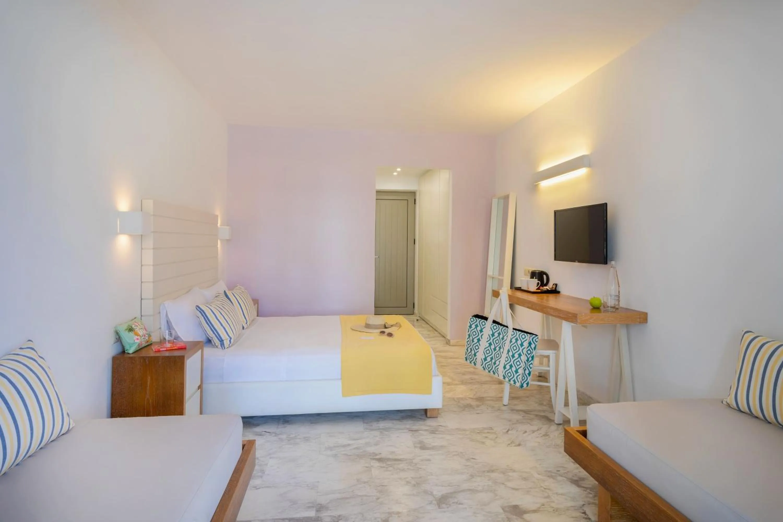 Property building, Bed in SOL Marina Beach Crete