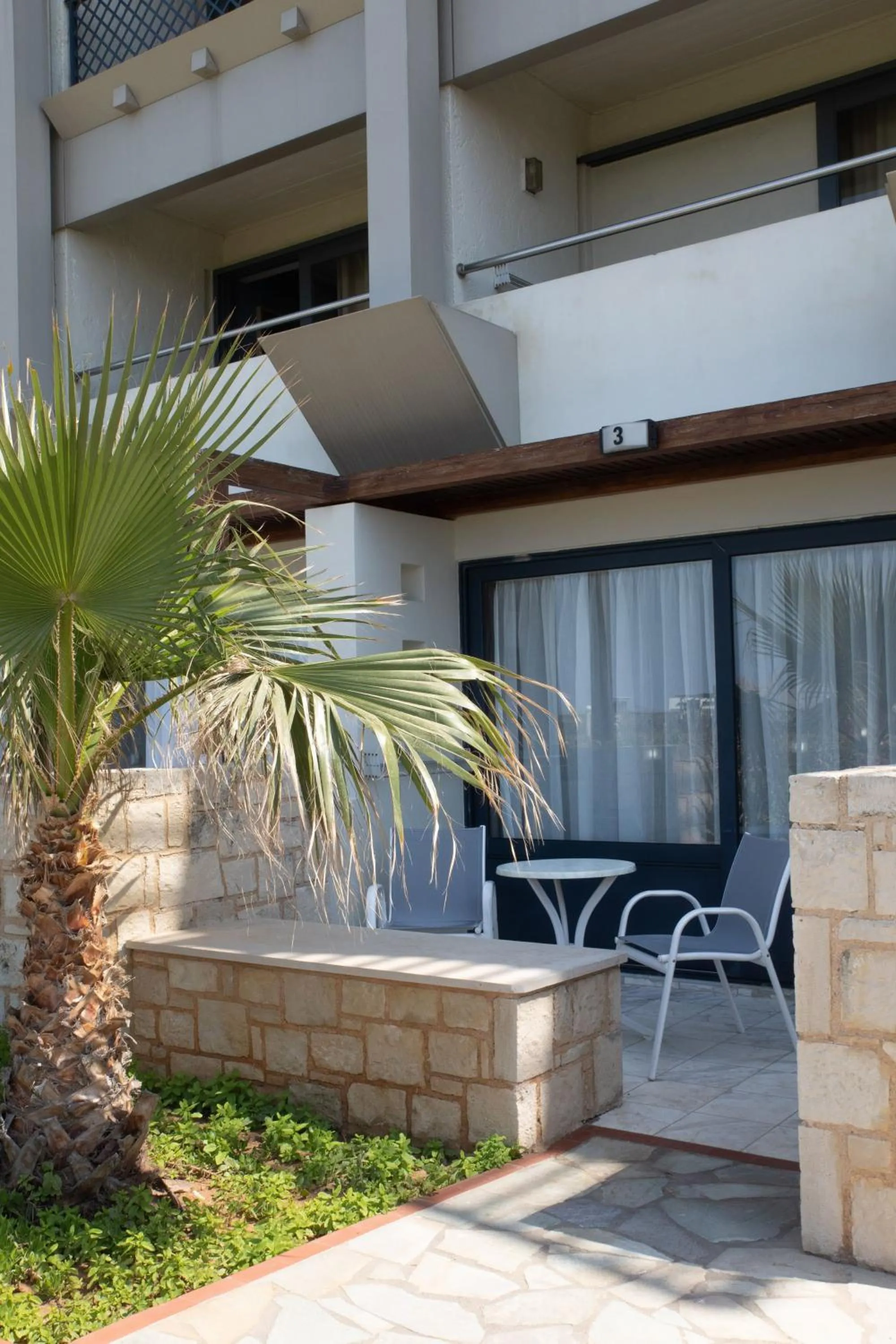 Patio in SOL Marina Beach Crete