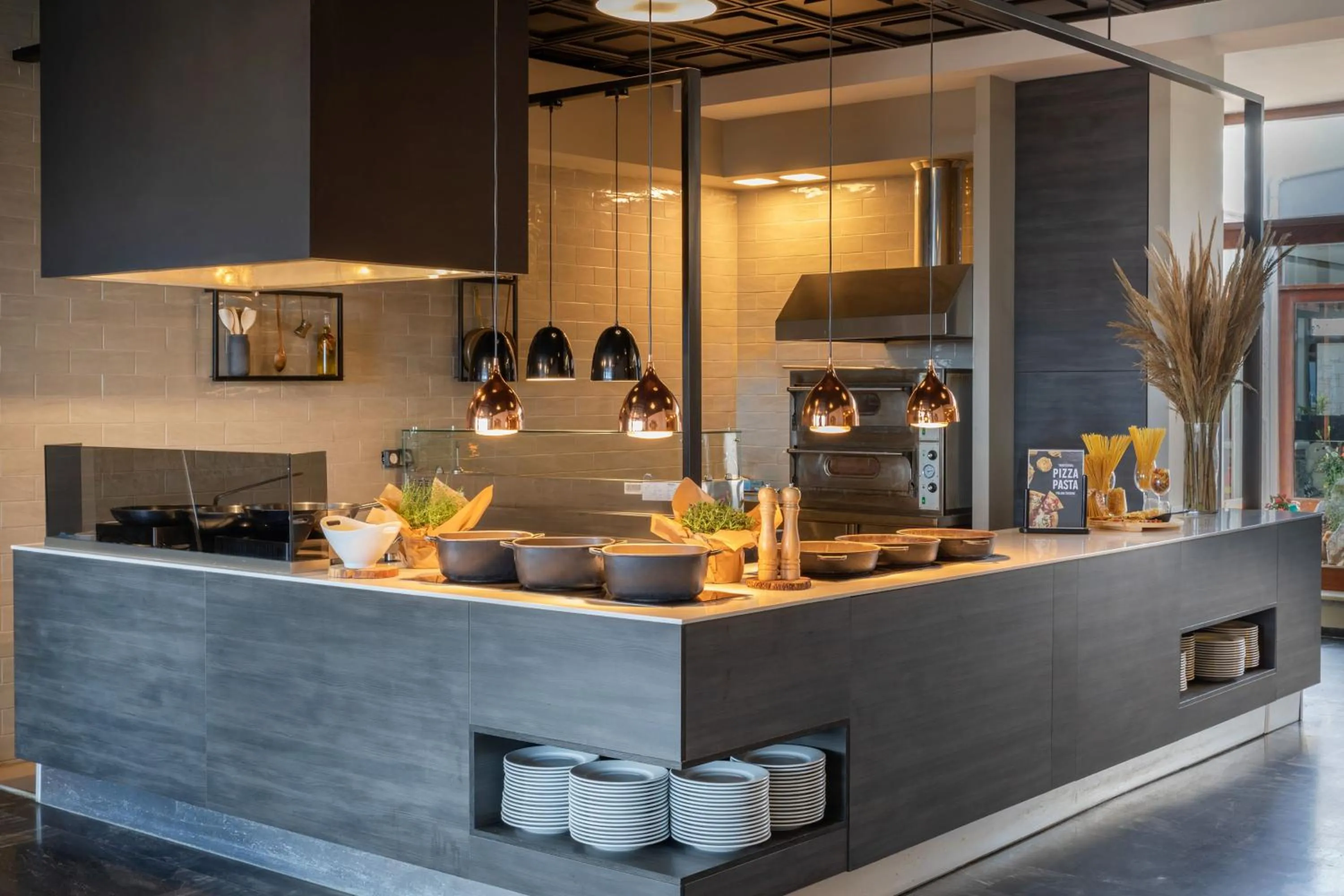 Kitchen or kitchenette in SOL Marina Beach Crete