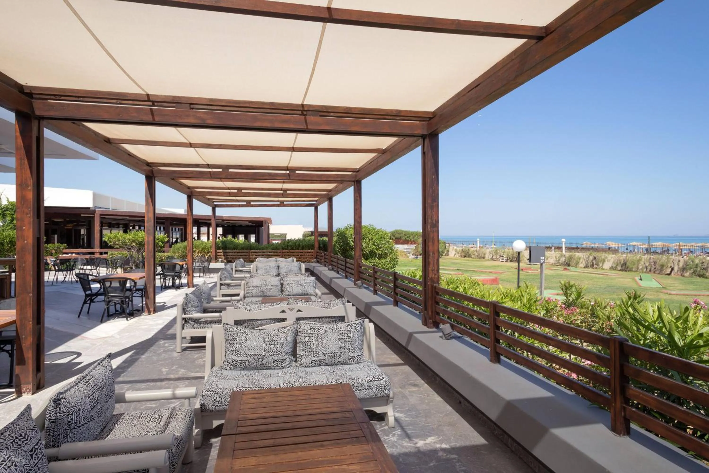 Patio in SOL Marina Beach Crete