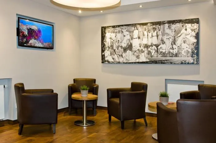 Lobby or reception in Tespo Hotel und Sportpark