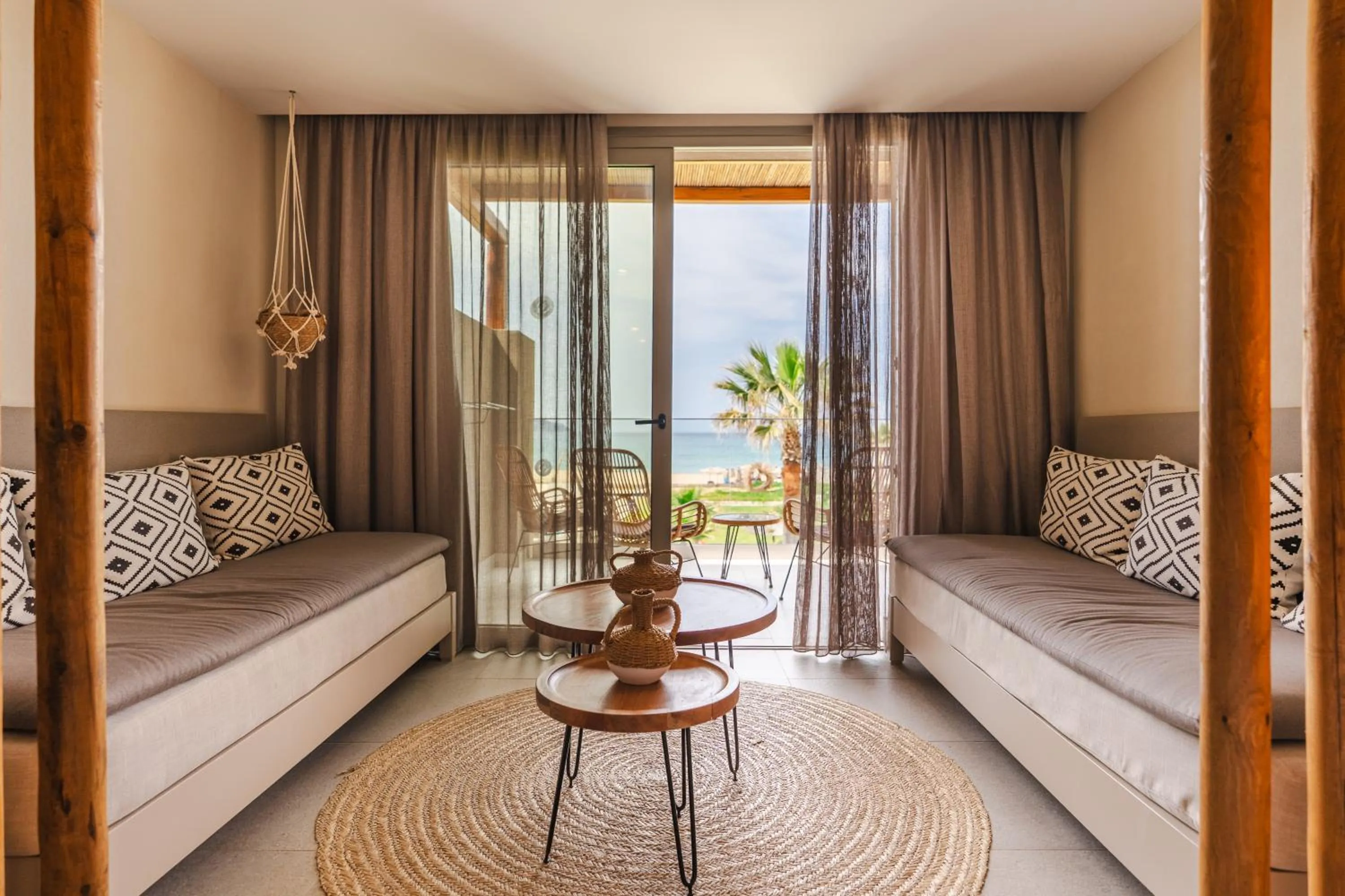 Bedroom, Bed in Eliros Mare Beachfront Poem Hotel