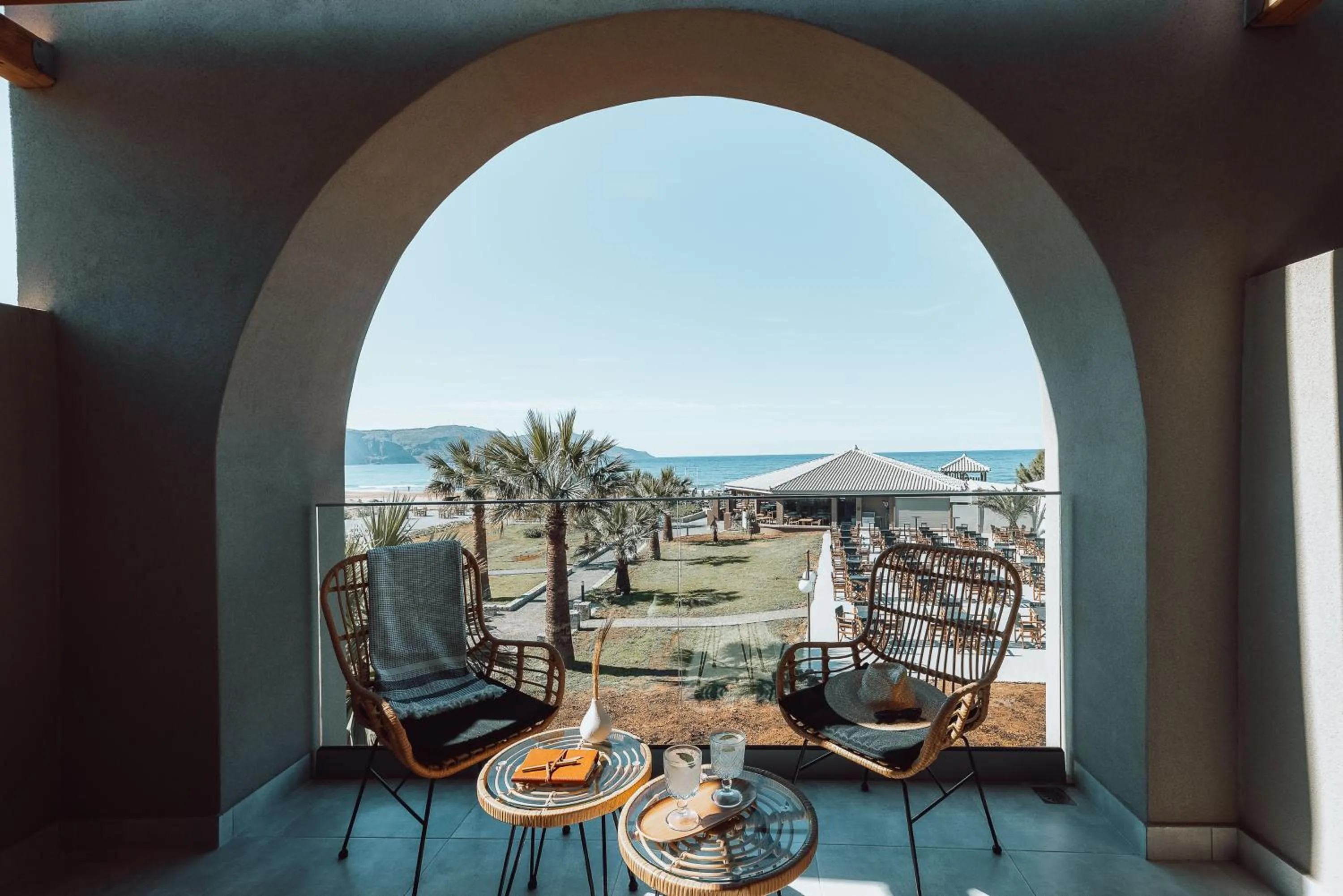 Balcony/Terrace in Eliros Mare Beachfront Poem Hotel