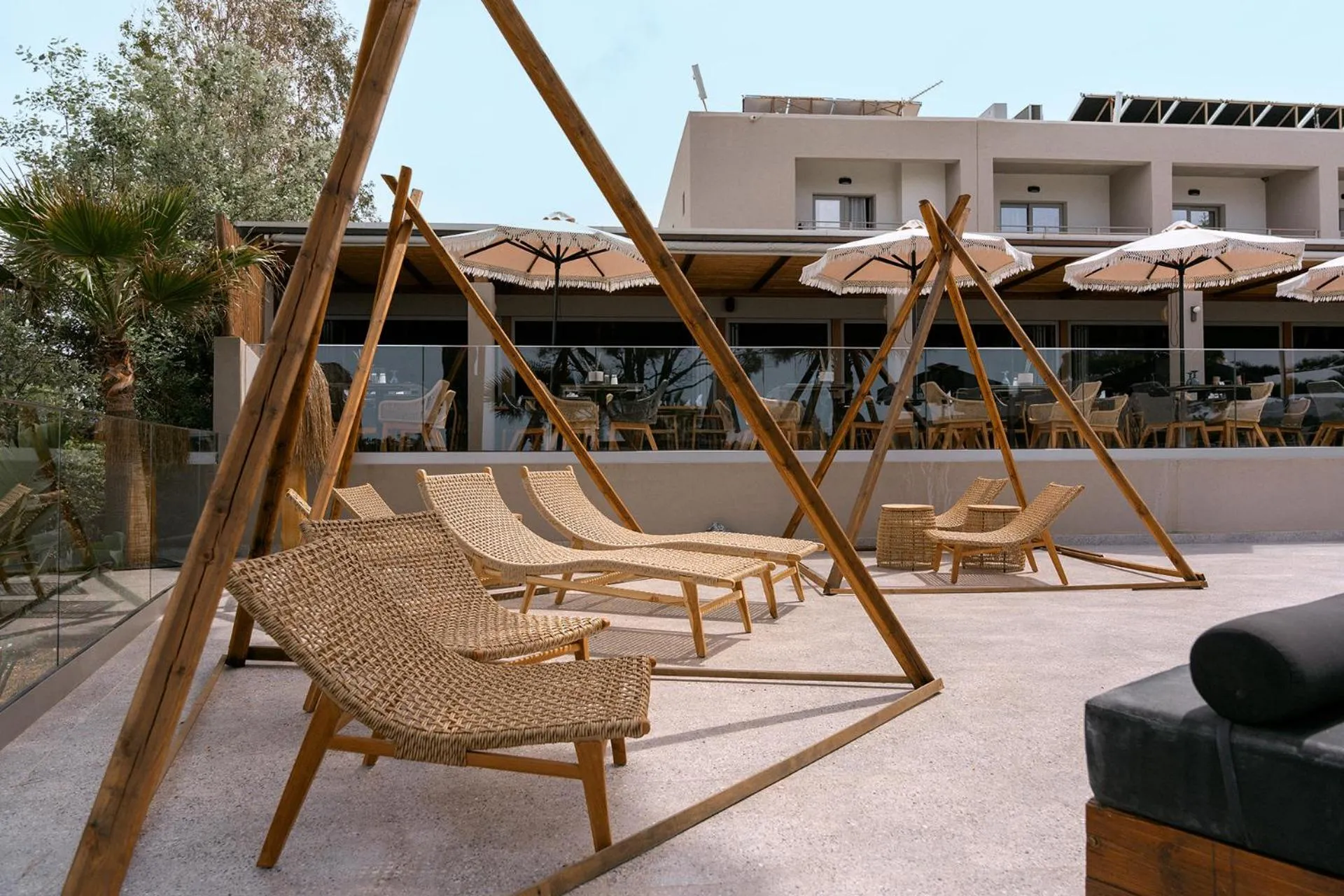 Swimming pool in Eliros Mare Beachfront Poem Hotel