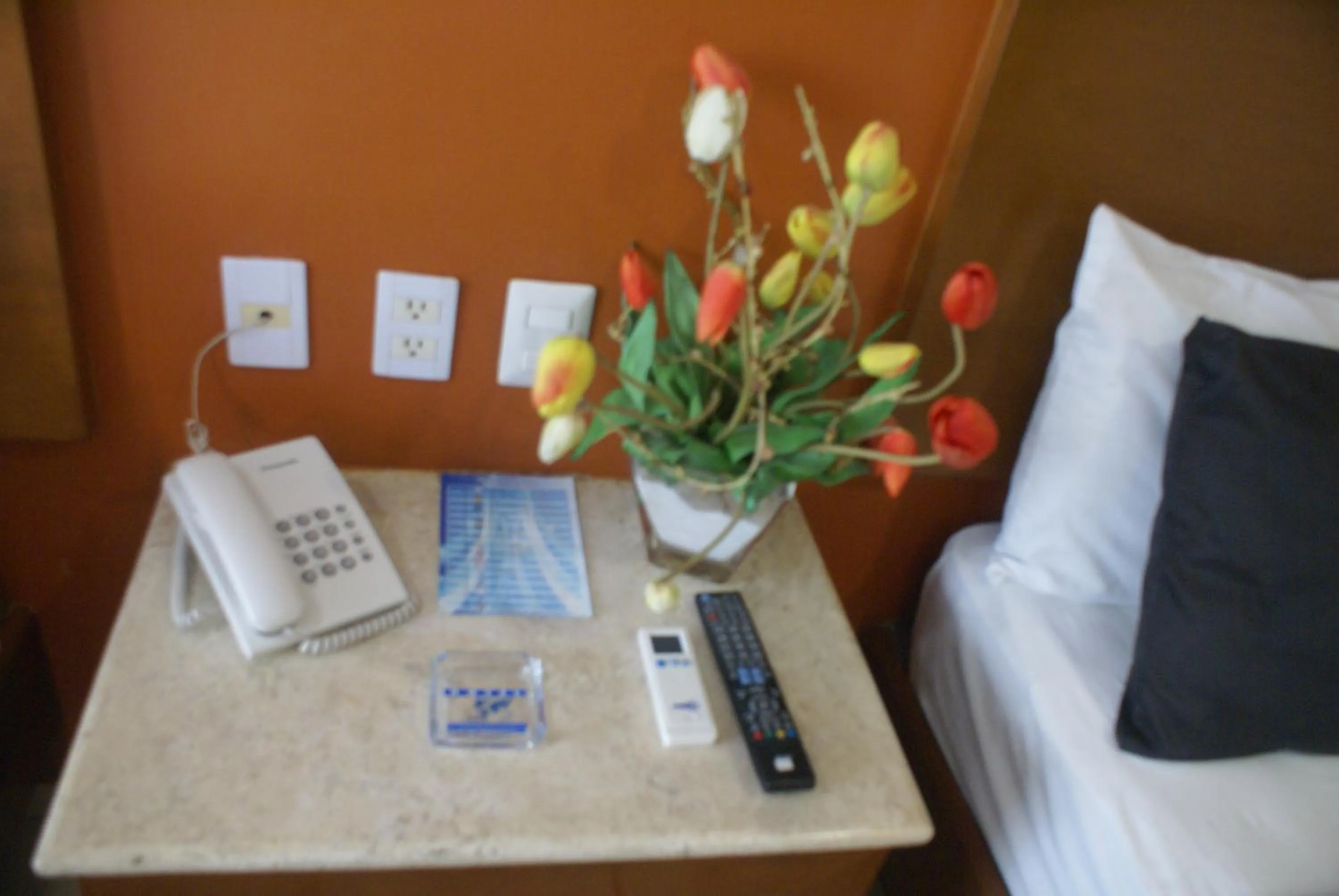 Decorative detail, Bed in Hotel Arcos Aeropuerto