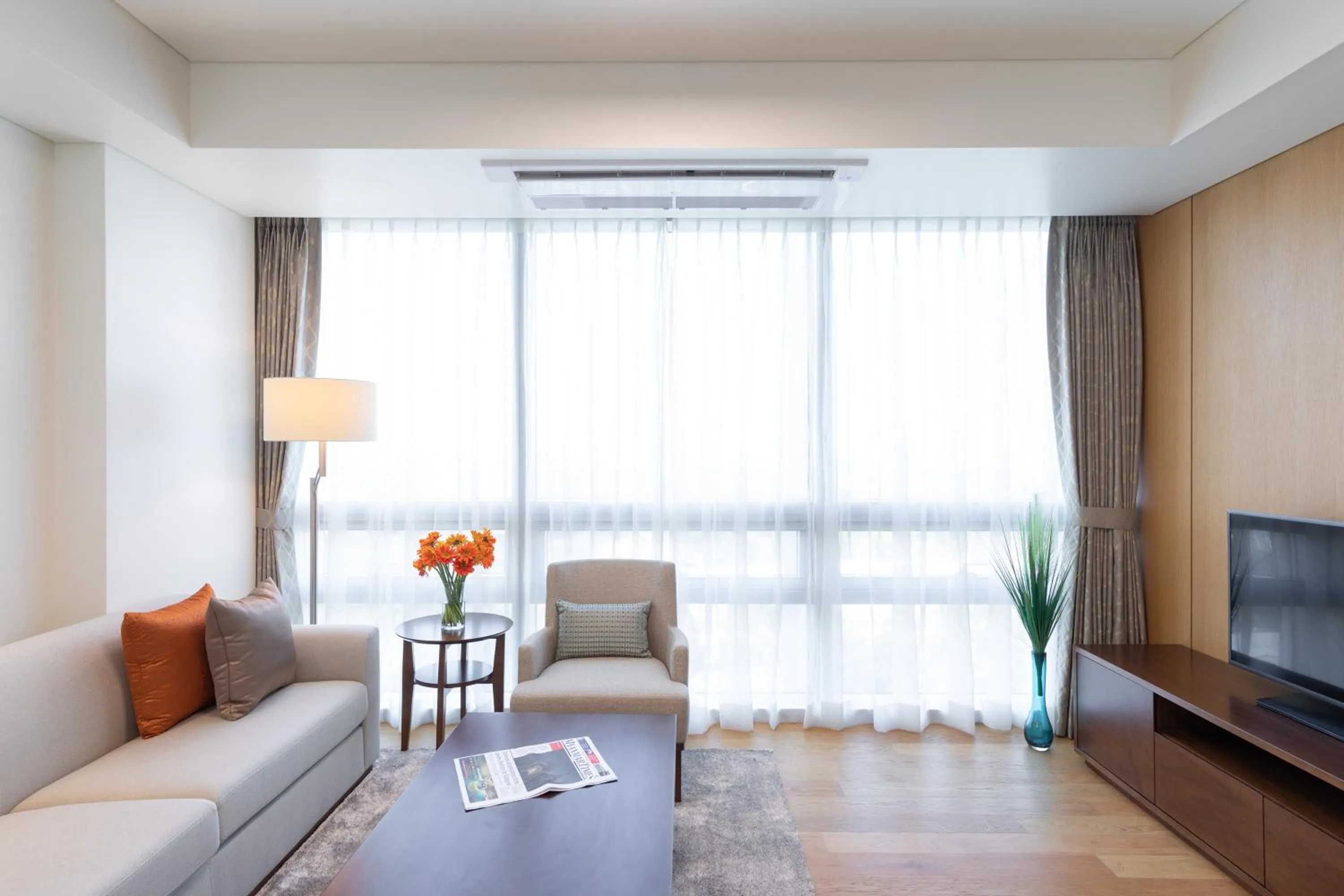 Living room in LOTTE Hotel Serviced Apartment
