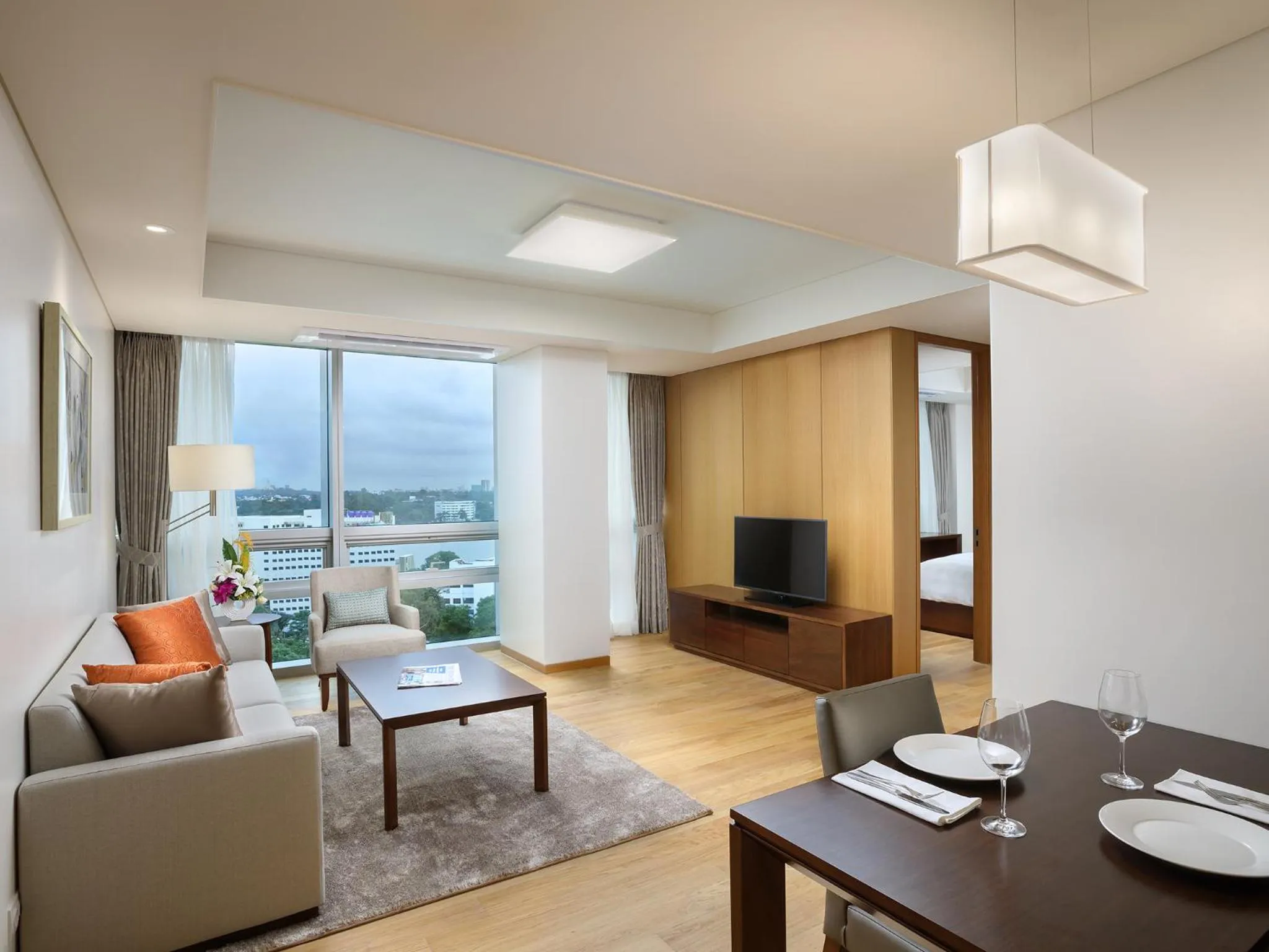Living room in LOTTE Hotel Serviced Apartment