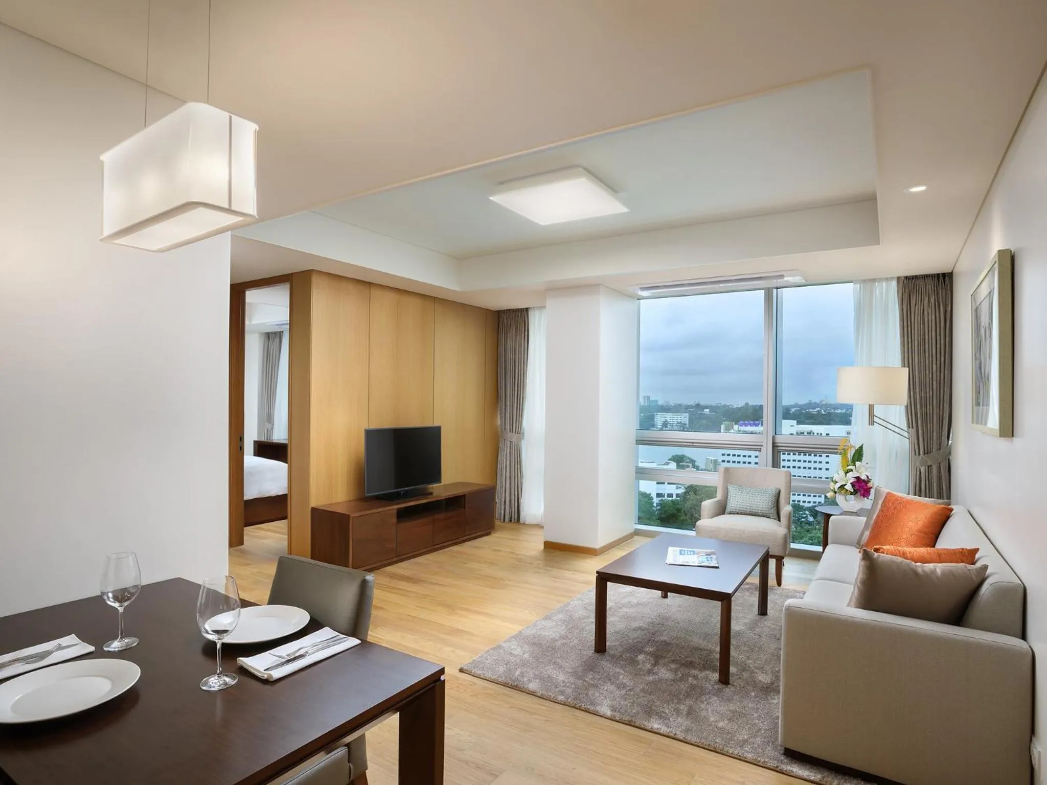 Living room in LOTTE Hotel Serviced Apartment