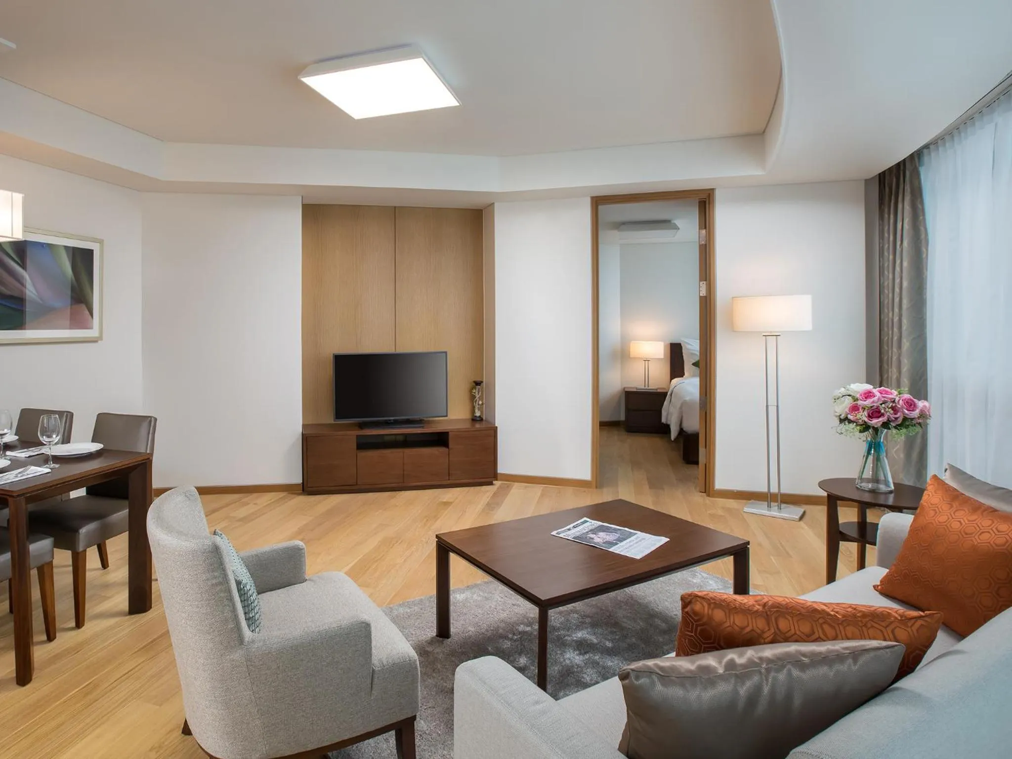 Living room in LOTTE Hotel Serviced Apartment