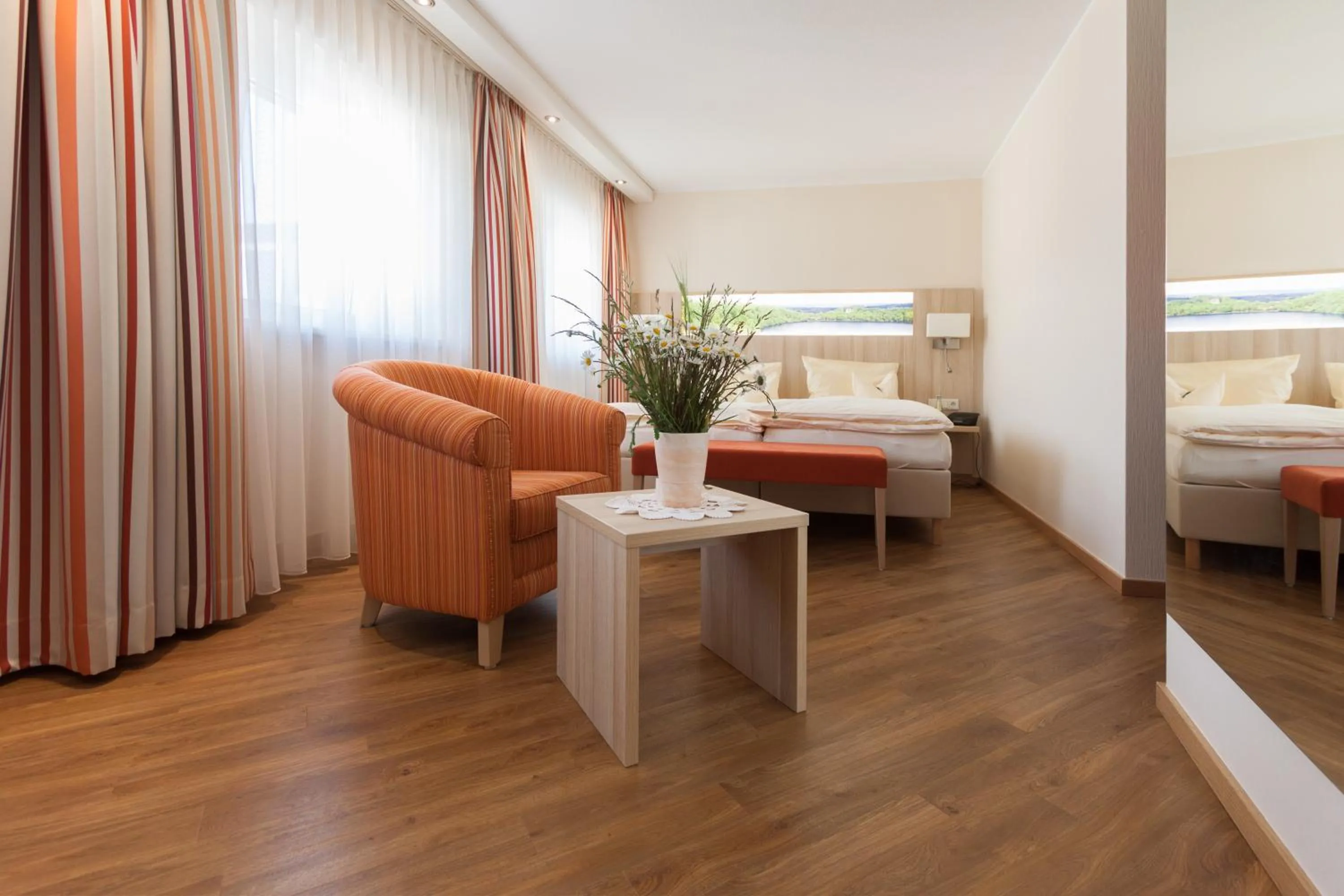 Photo of the whole room, Bed in Eifel Hotel Schneider am Maar