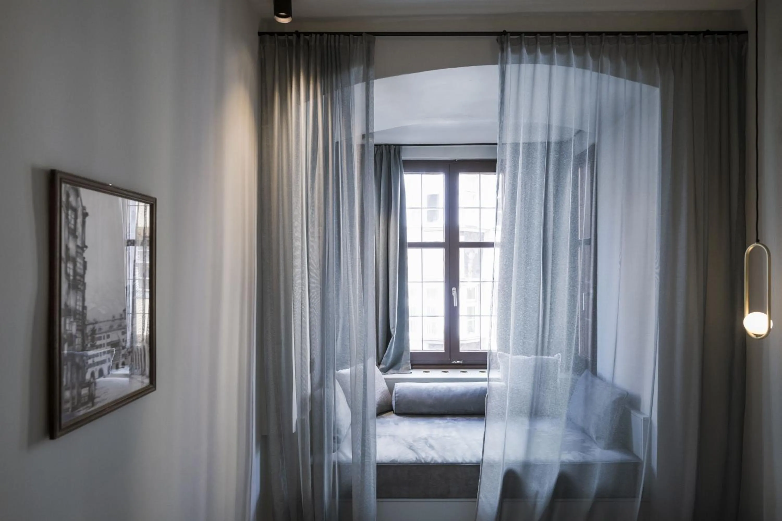 View (from property/room), Bed in Altstadthotel Weisses Kreuz