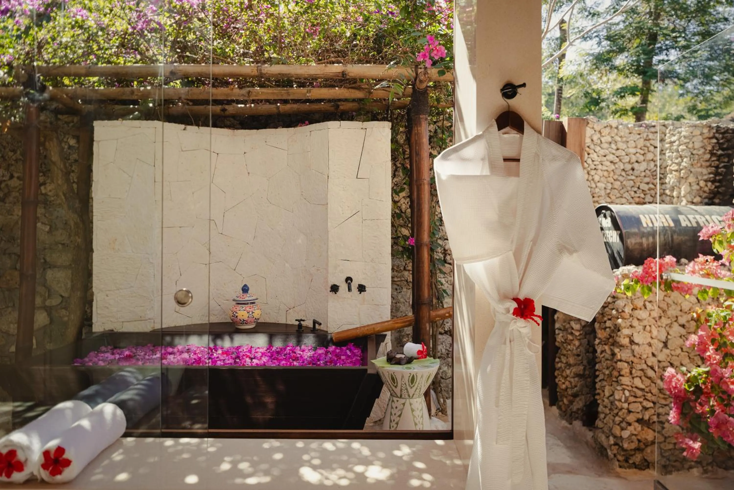 Open Air Bath in NIHI Sumba - 50 Best Hotels of the World