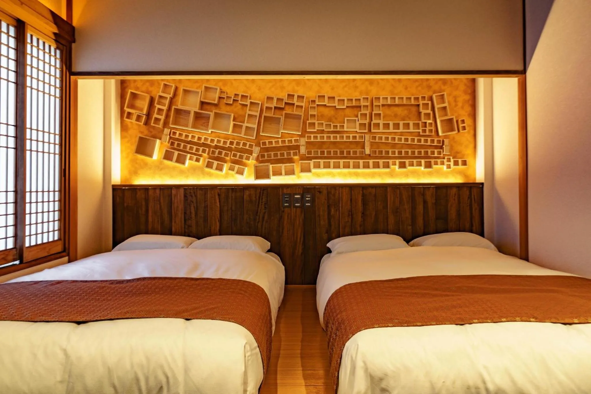 Bed in Now and then old villa Shinsaibashi sky garden cyp - Vacation STAY 24603v