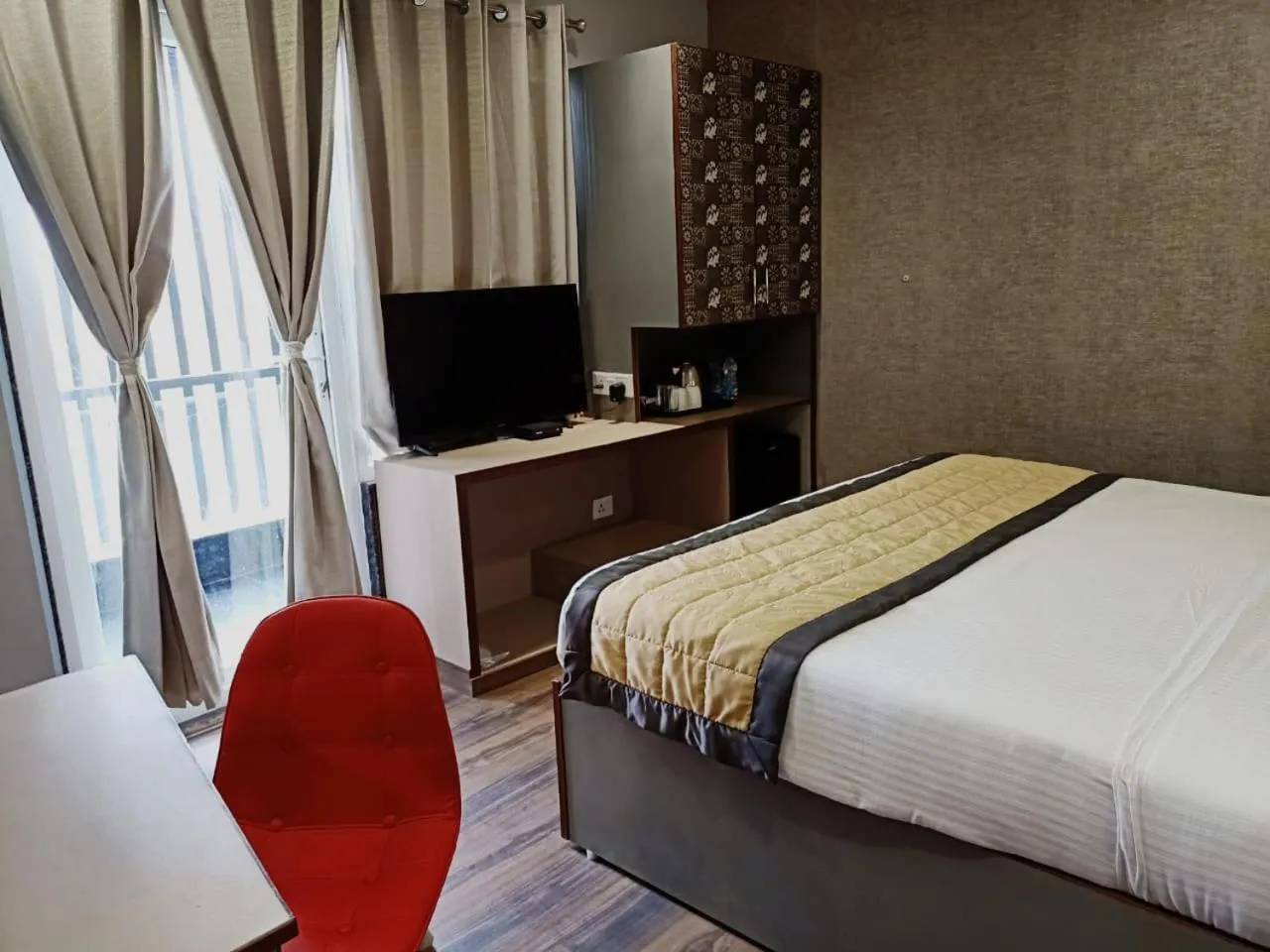 Balcony/Terrace, Bed in Western Blu