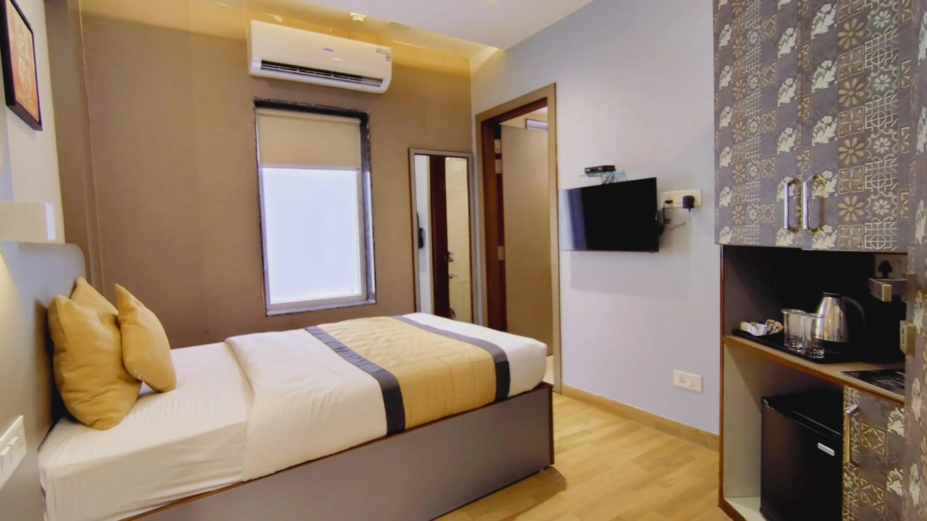 Bedroom, Bed in Western Blu