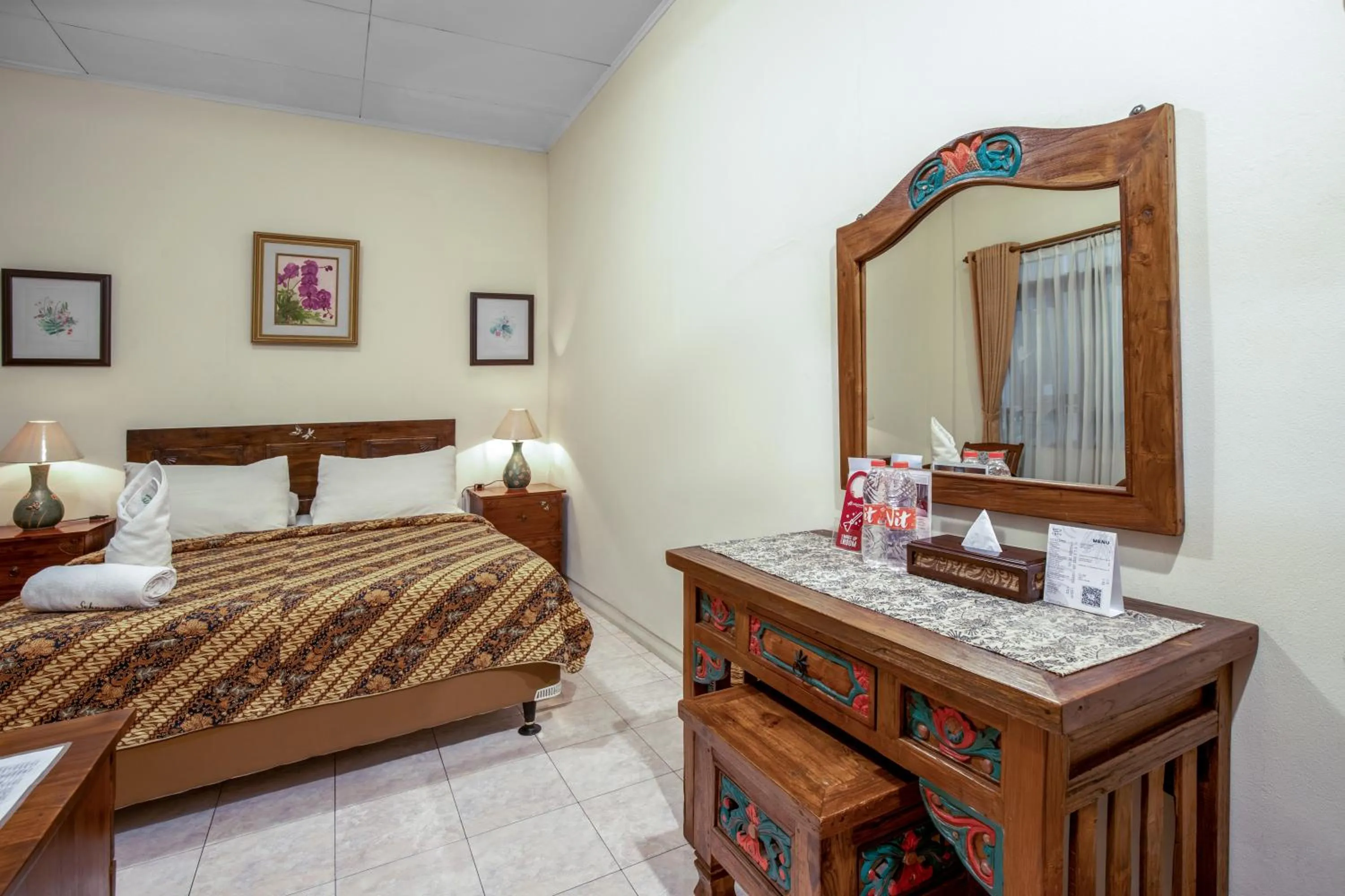 Bed in Sekararum Butik Syariah Guesthouse