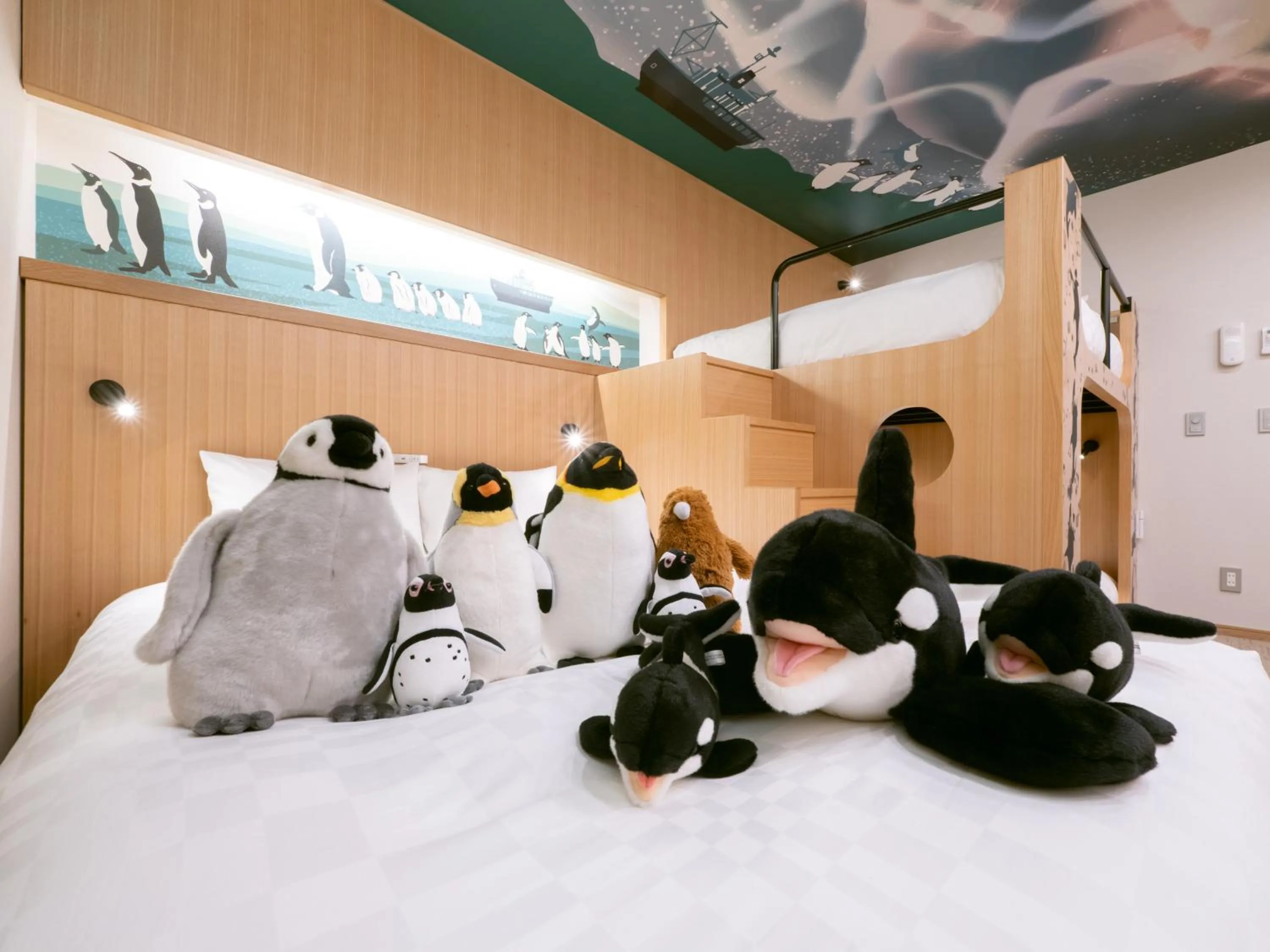 Bed in GOLD STAY Nagoya Osu