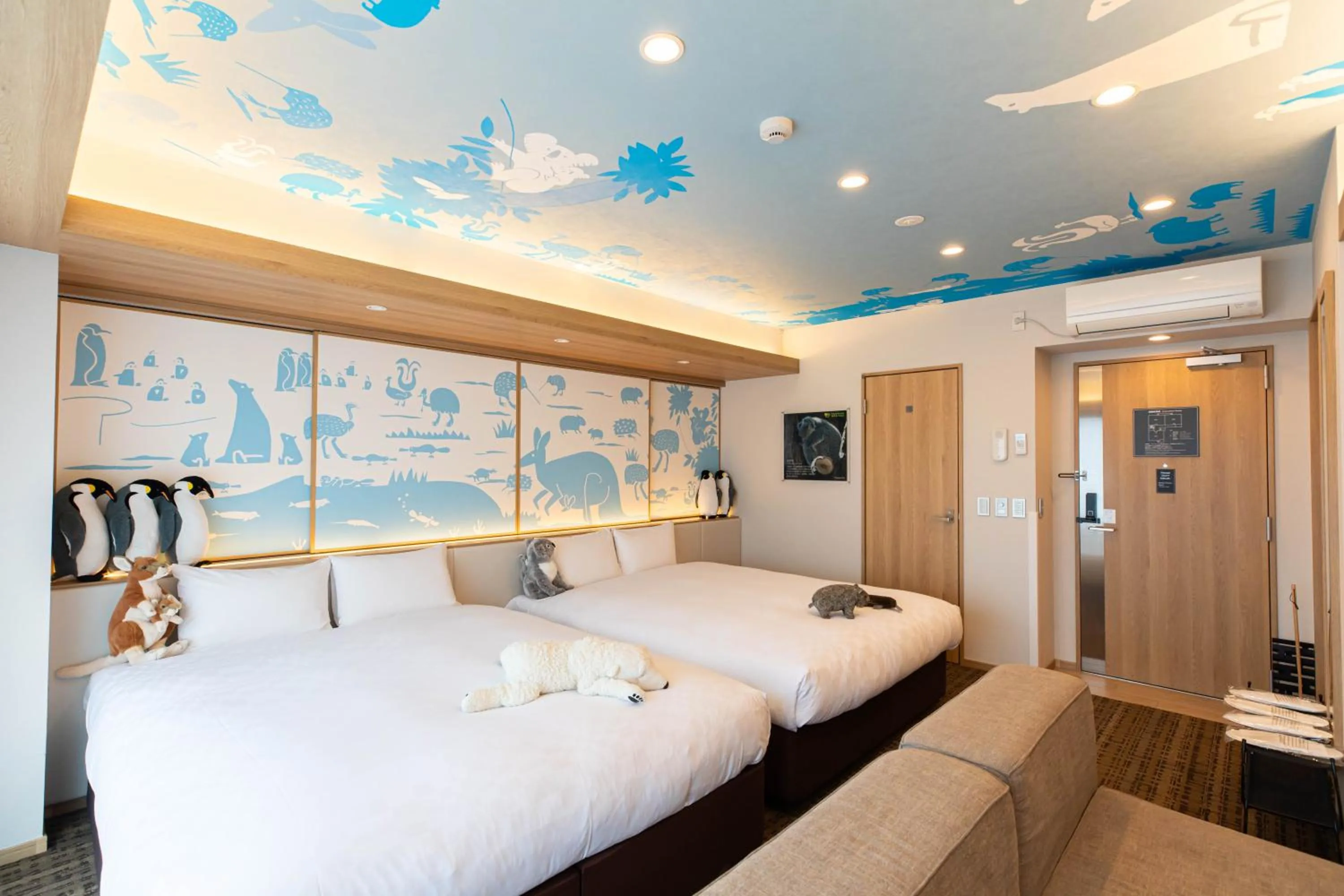 Bed in GOLD STAY Nagoya Osu