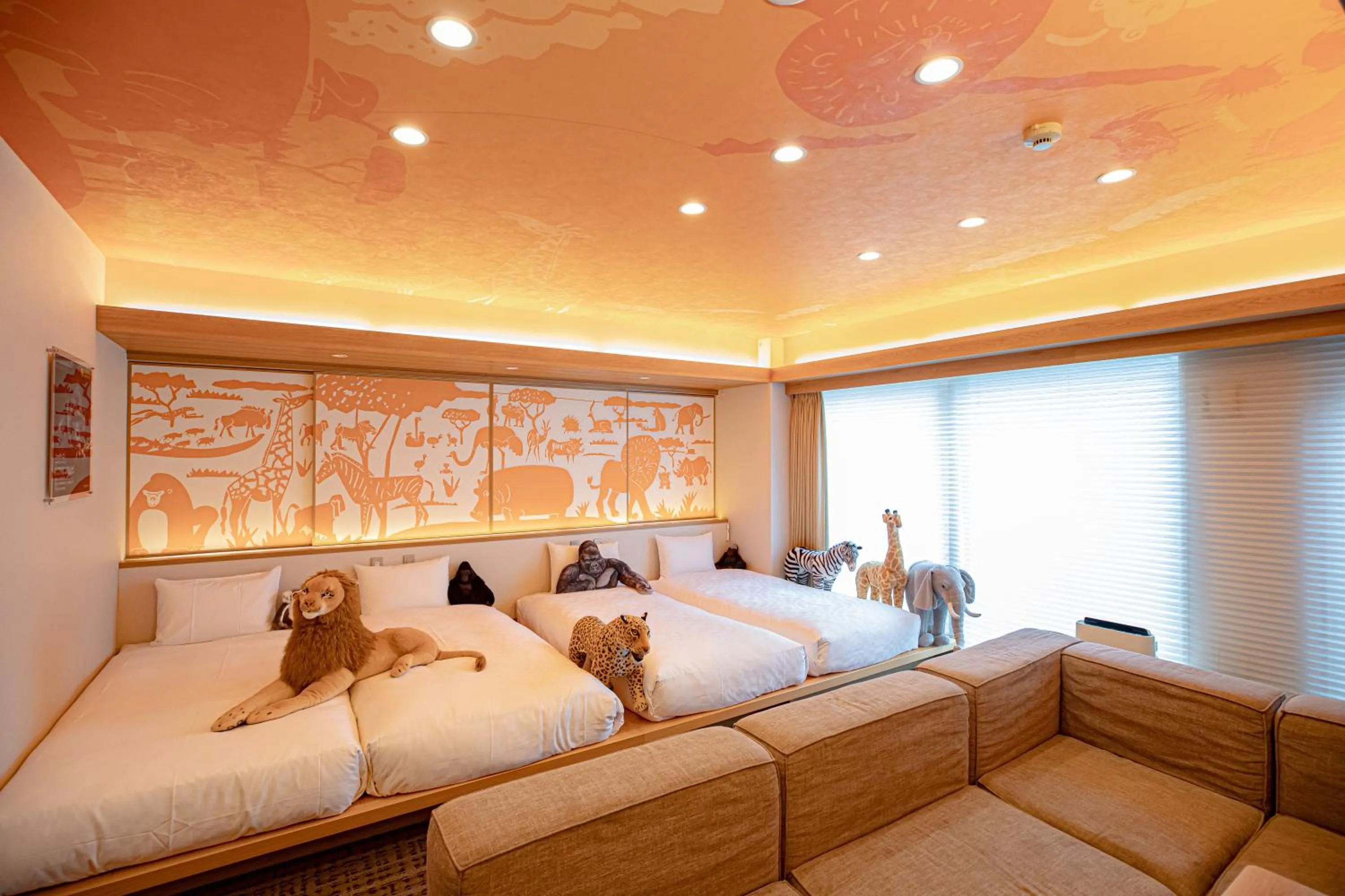 Bed in GOLD STAY Nagoya Osu