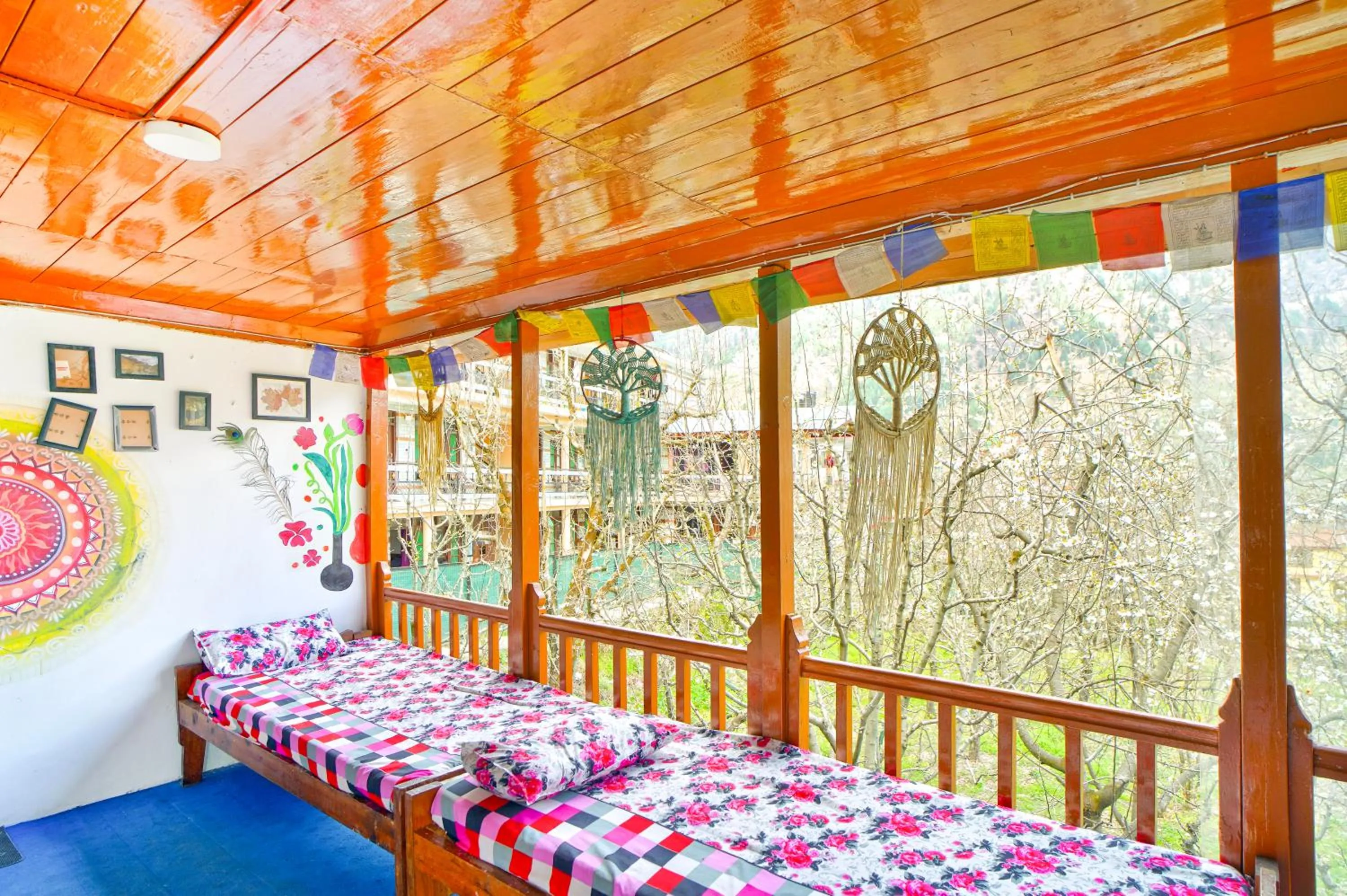 Balcony/Terrace, Bed in Jungle by sturmfrei Manali