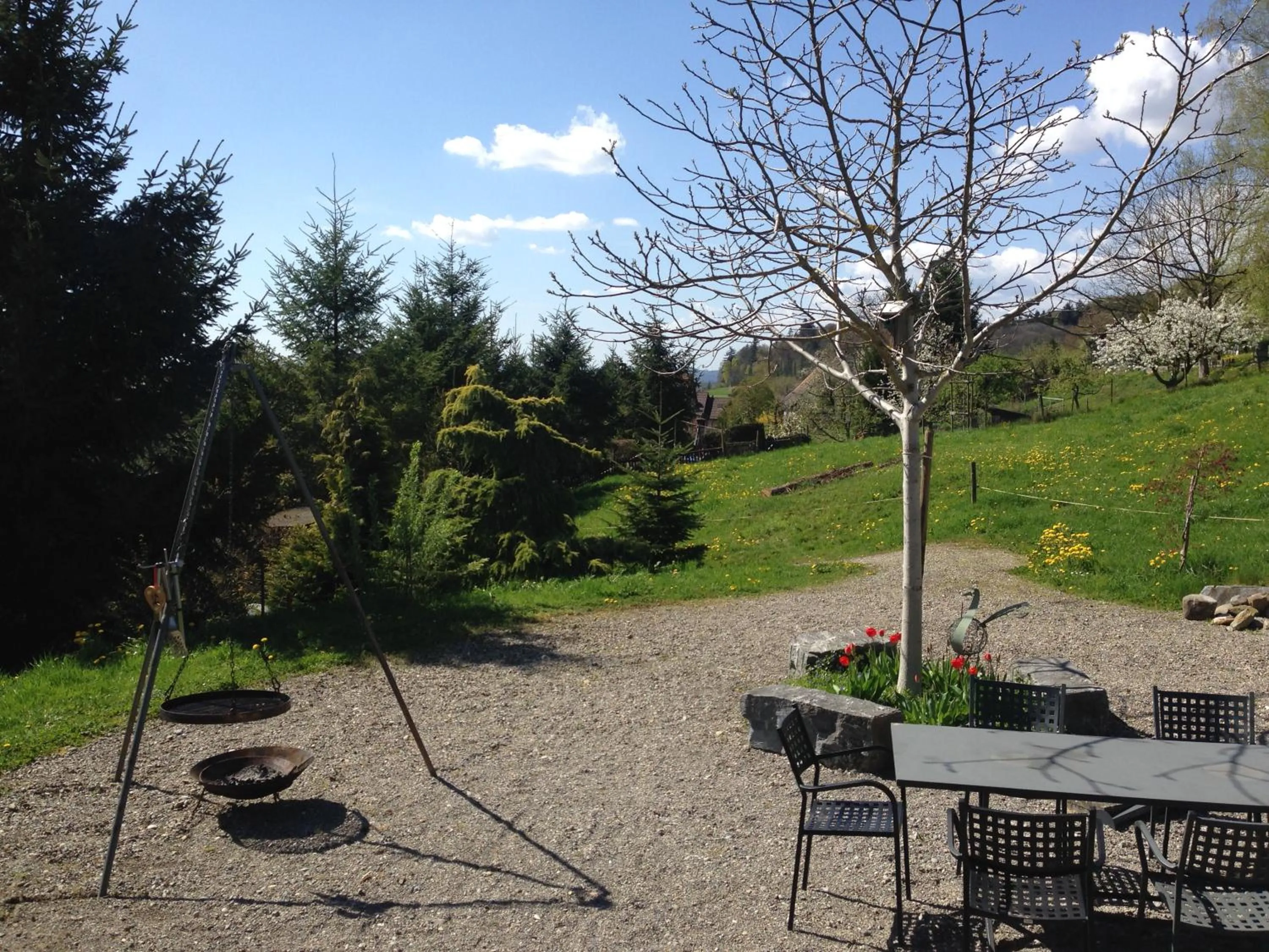 BBQ facilities in Landhotel Hirschen