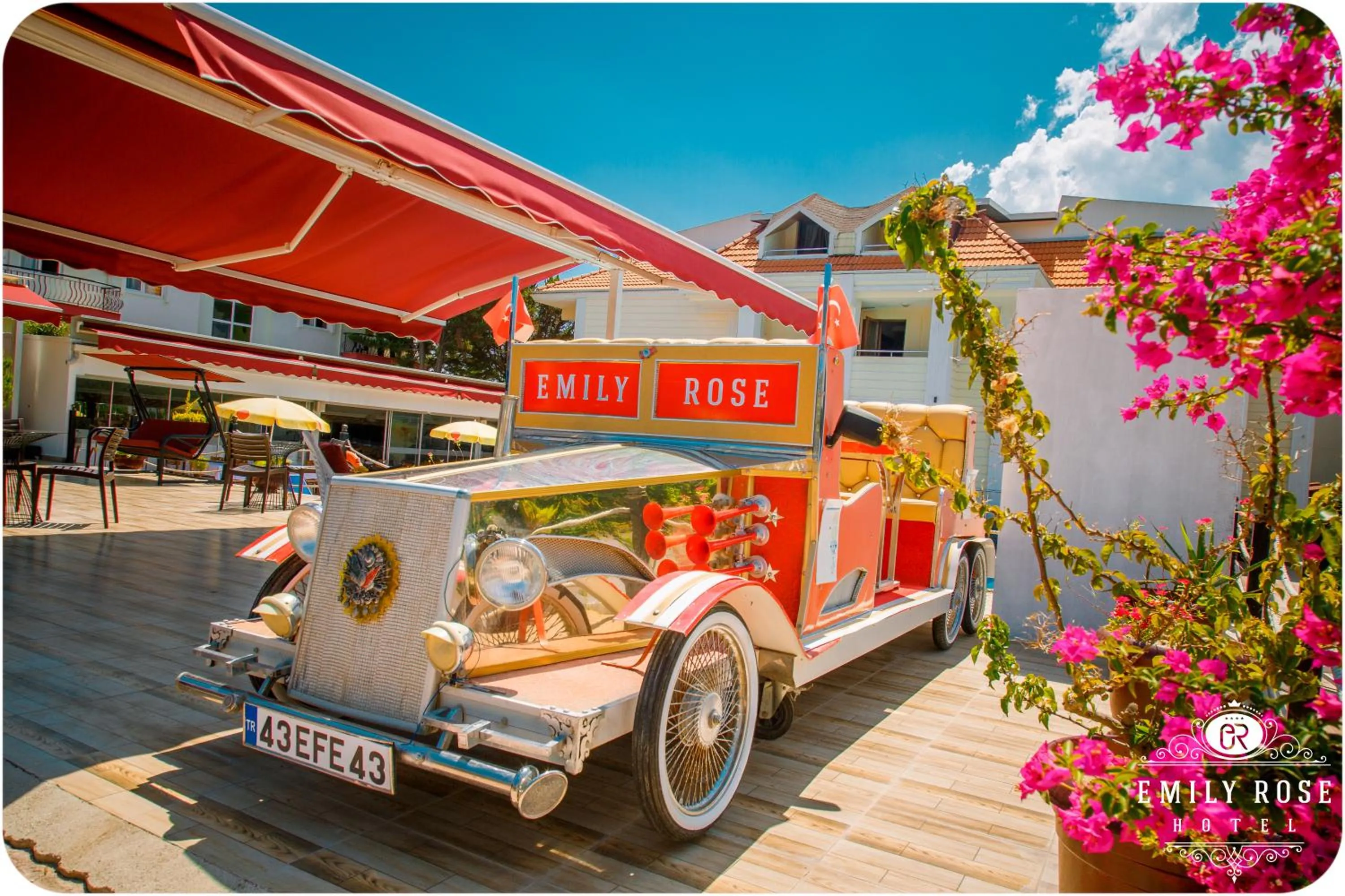 Patio in Emily Rose Hotel