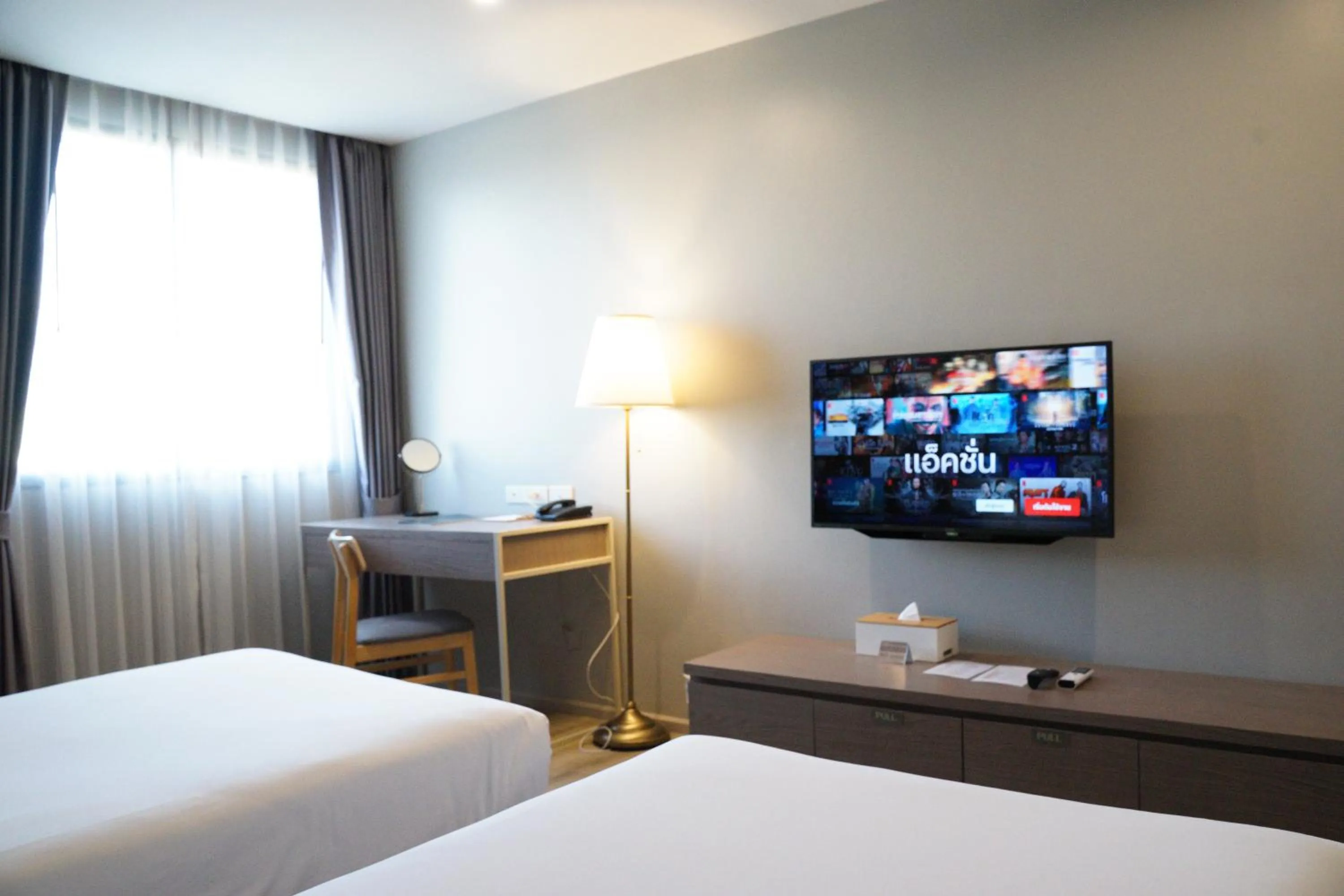 TV and multimedia, Bed in The Rise Suites Hotel, Chiang Mai - SHA Extra Plus