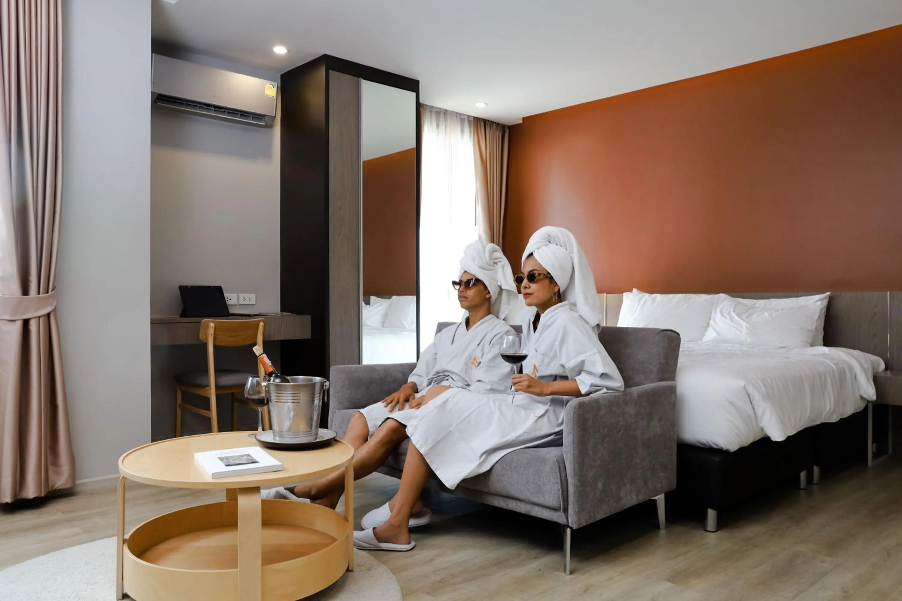 Bedroom, Bed in The Rise Suites Hotel, Chiang Mai - SHA Extra Plus