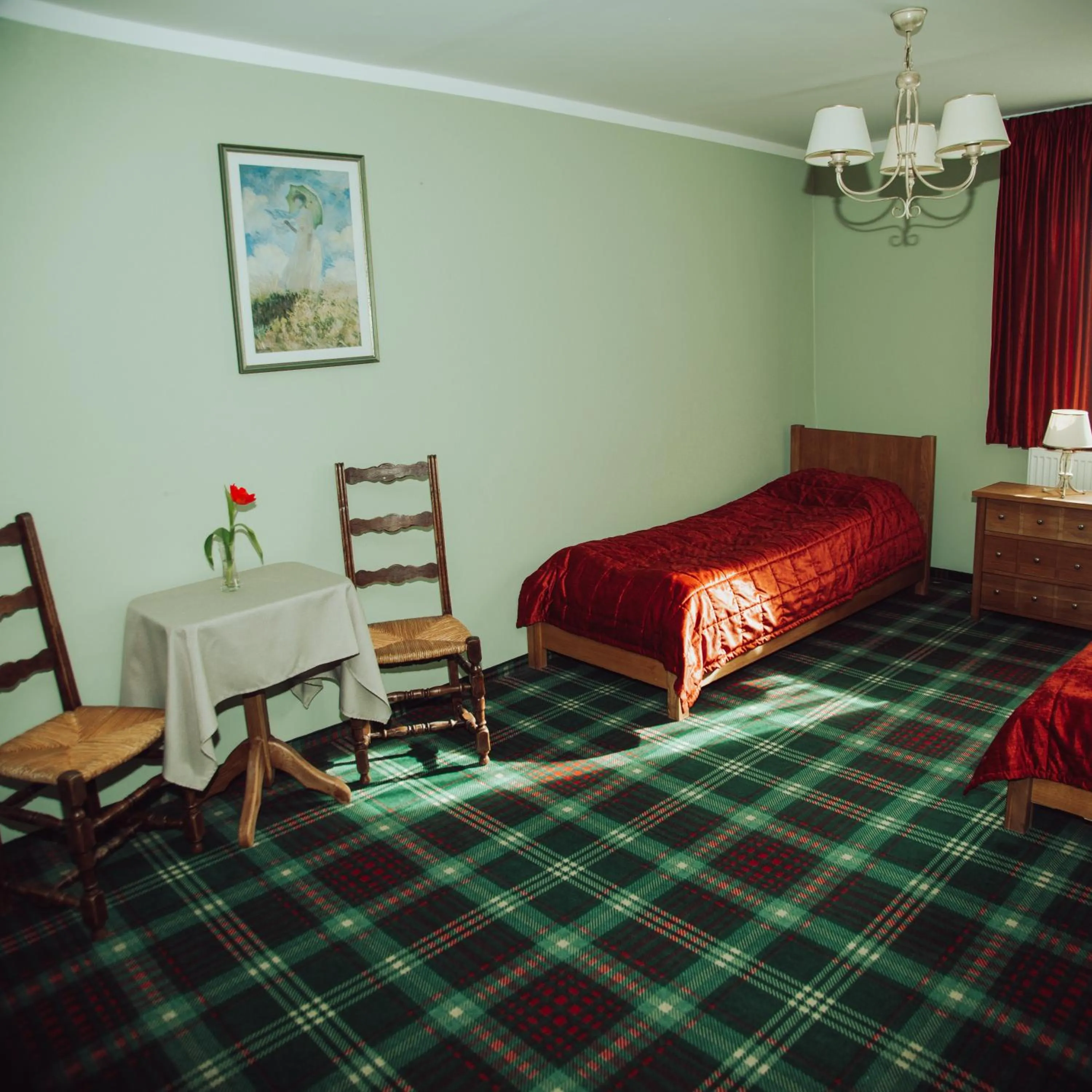 Bed in Taujėnų dvaro svečių namai