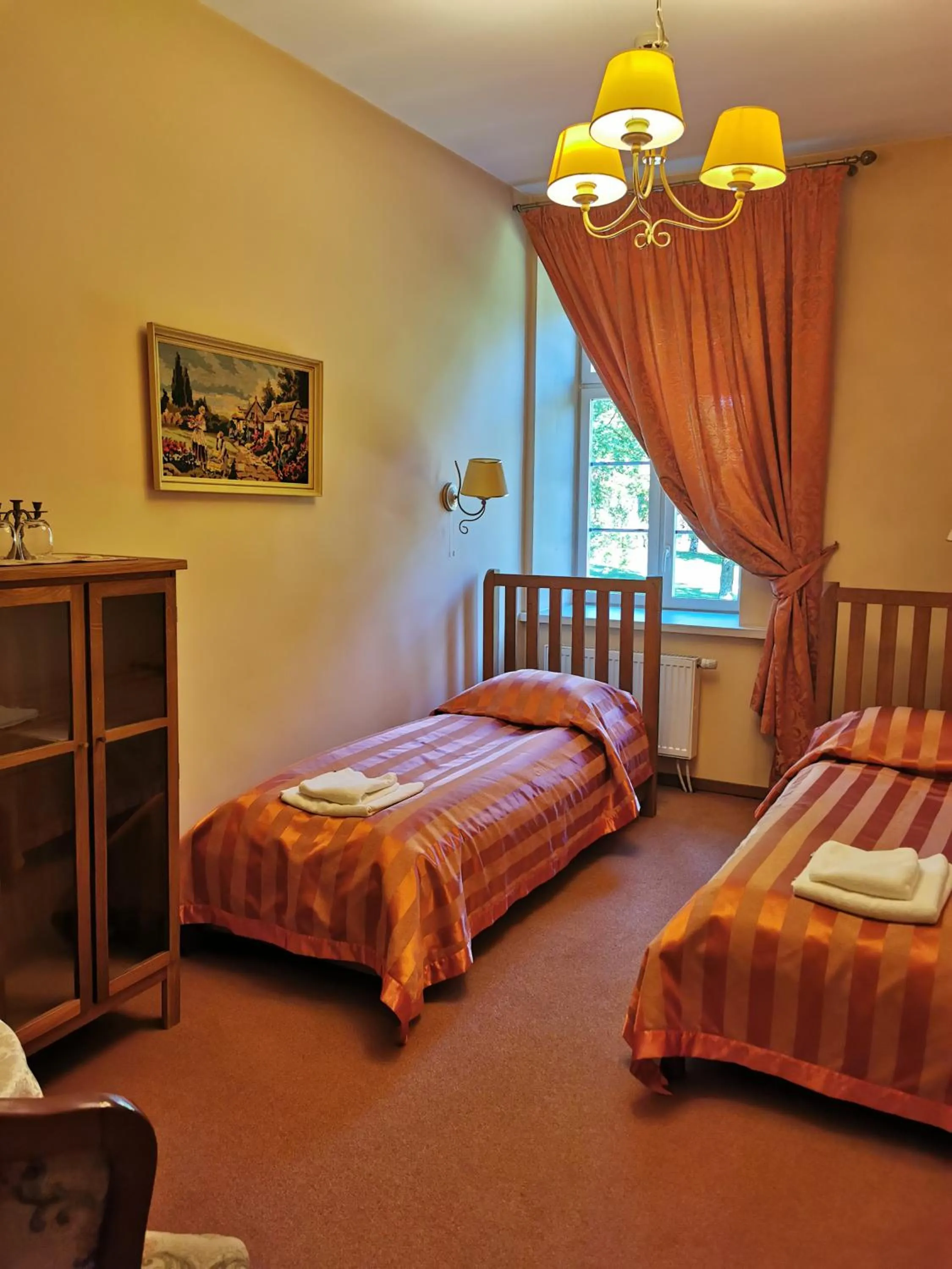 Bed in Taujėnų dvaro svečių namai