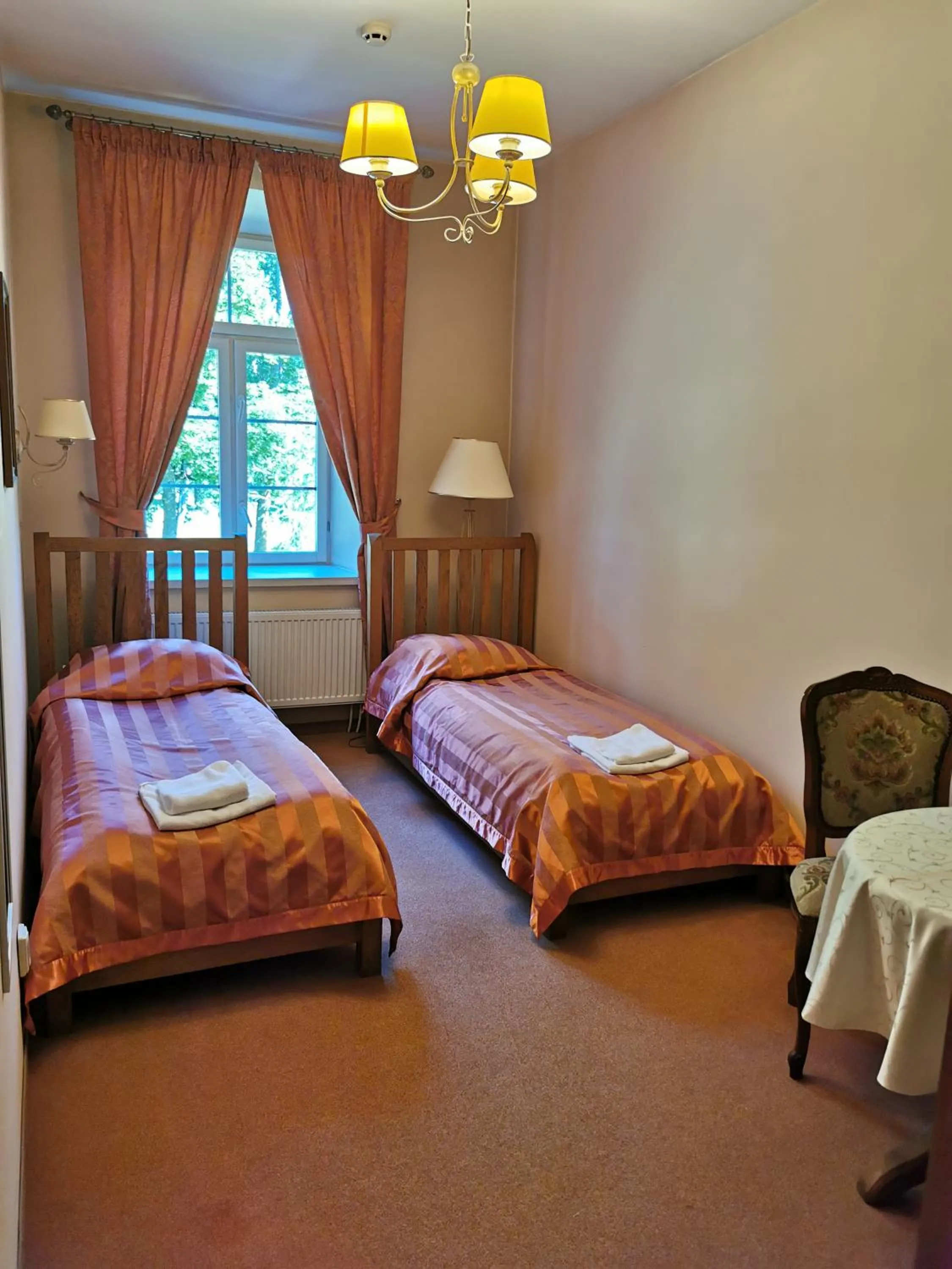 Bed in Taujėnų dvaro svečių namai