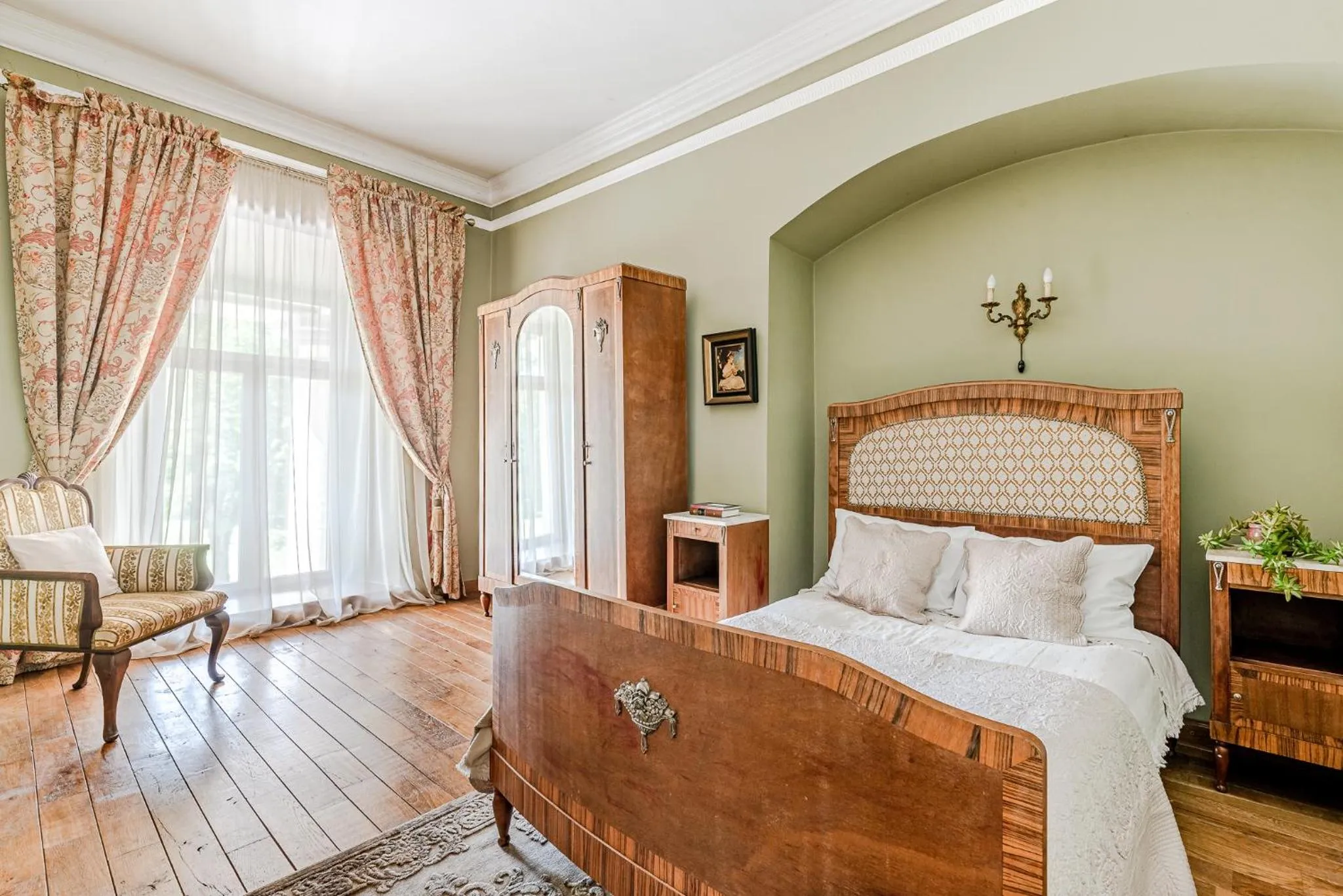 Bed in Taujėnų dvaro svečių namai