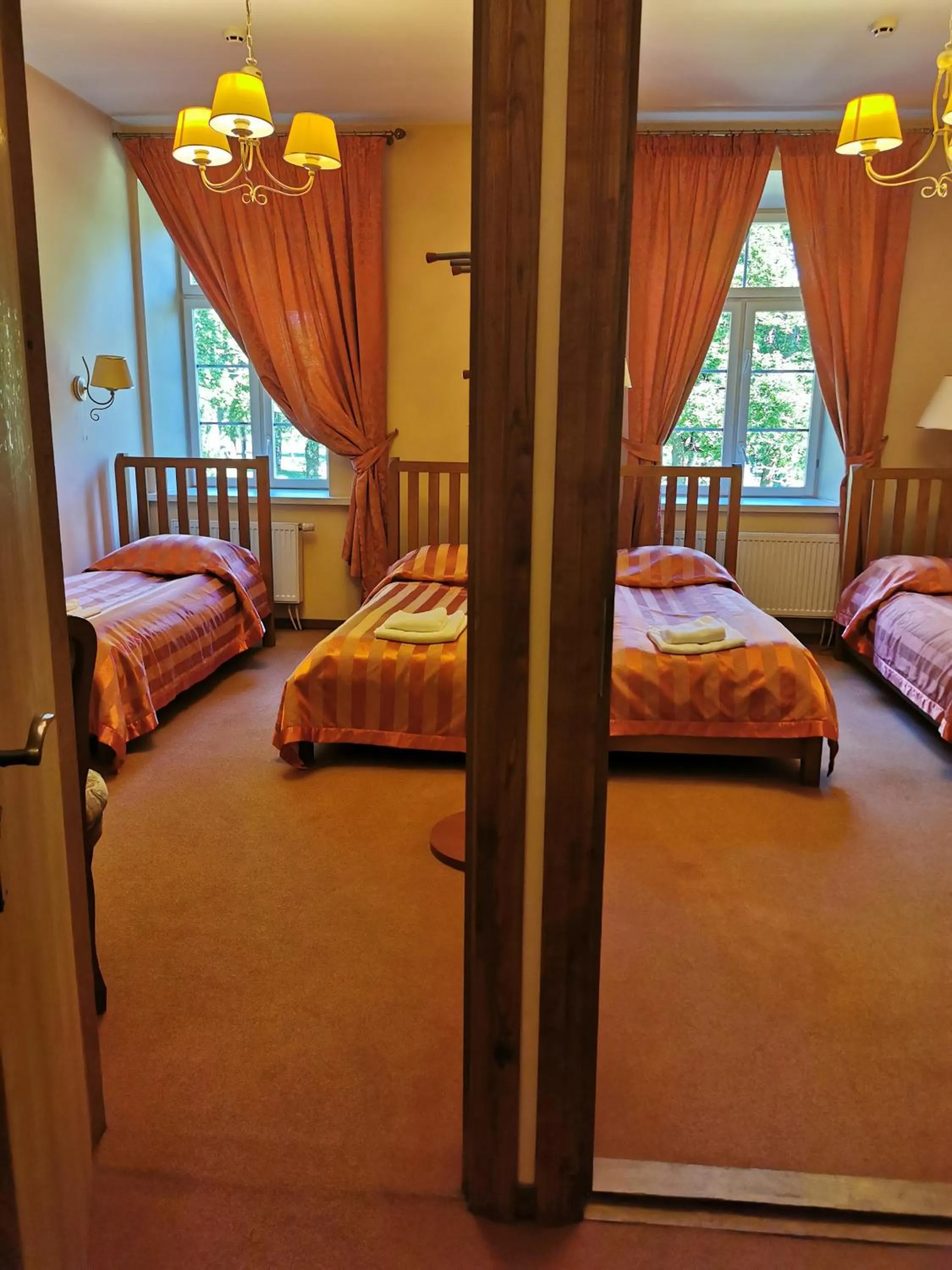 Bed in Taujėnų dvaro svečių namai