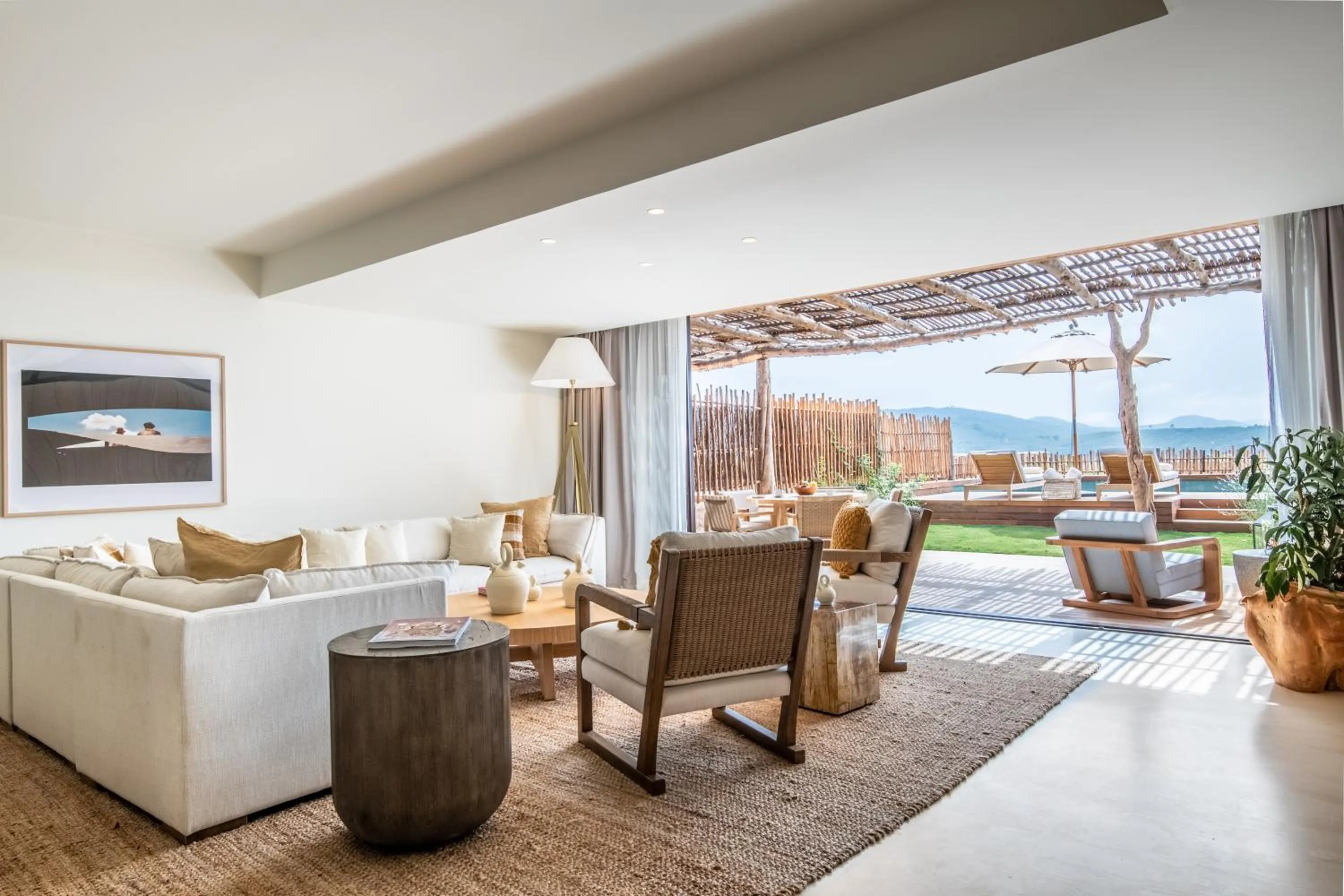 Living room in Six Senses Ibiza