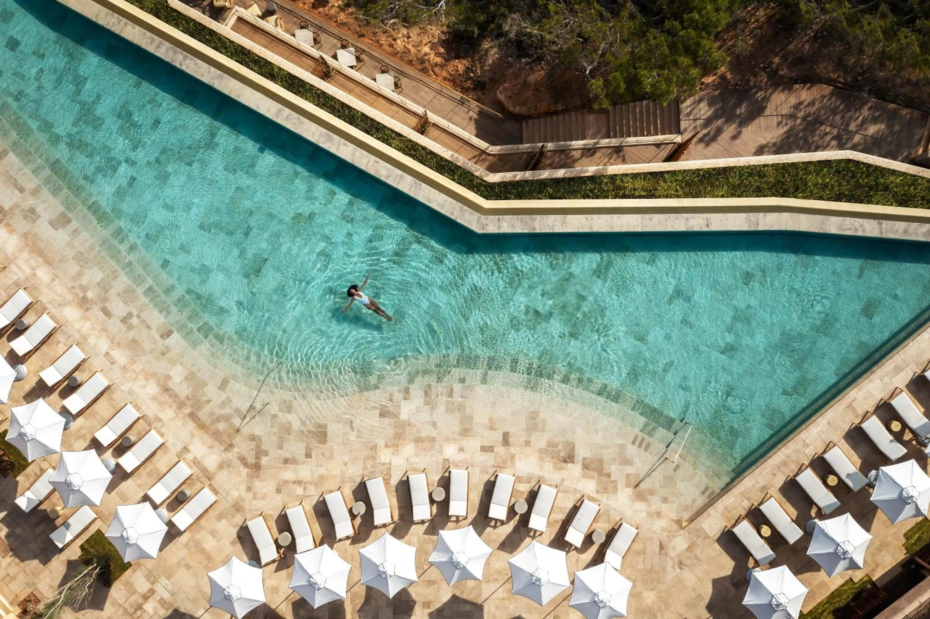 Bird's eye view in Six Senses Ibiza