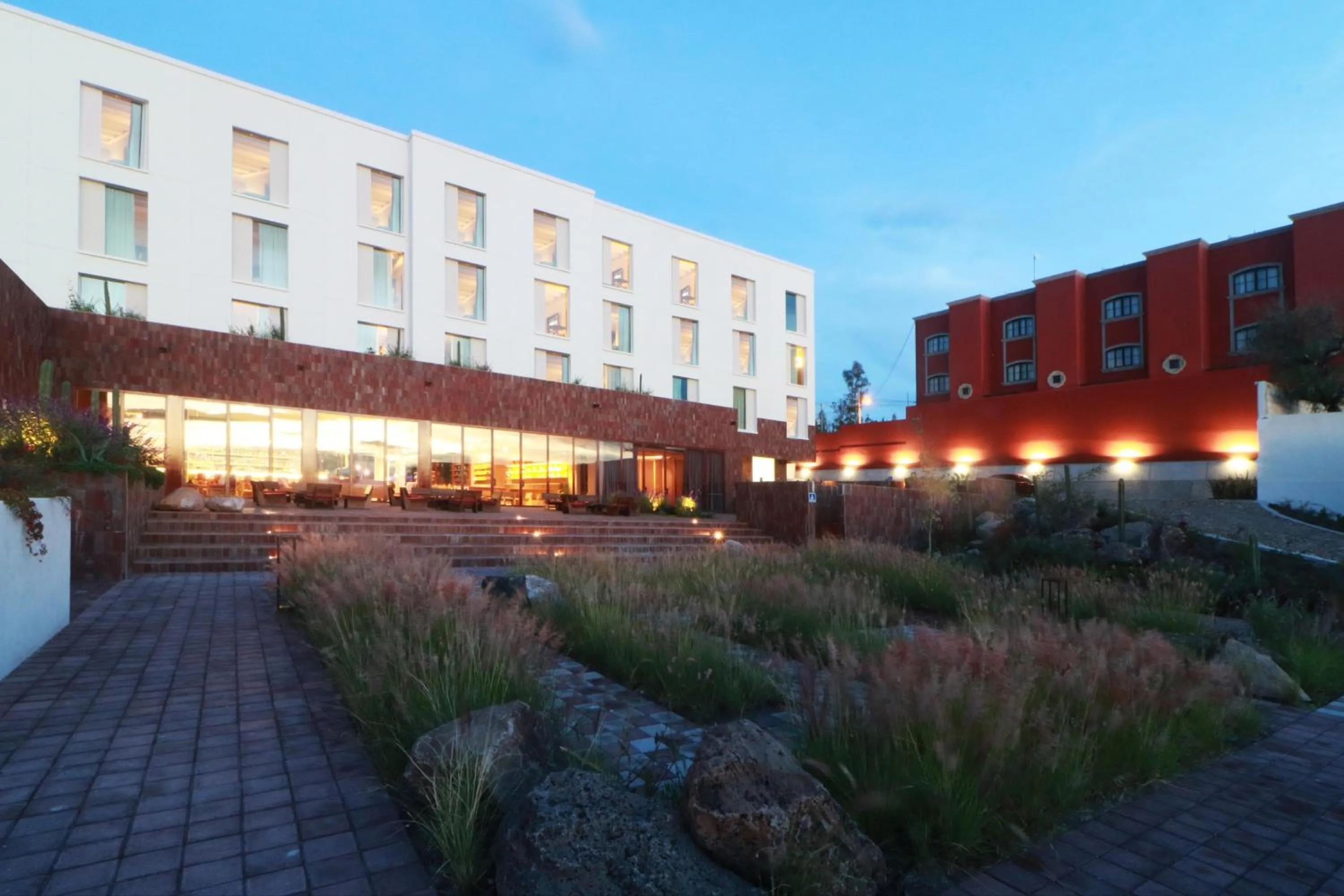 Inner courtyard view in Albor San Miguel de Allende, Tapestry Collection by Hilton