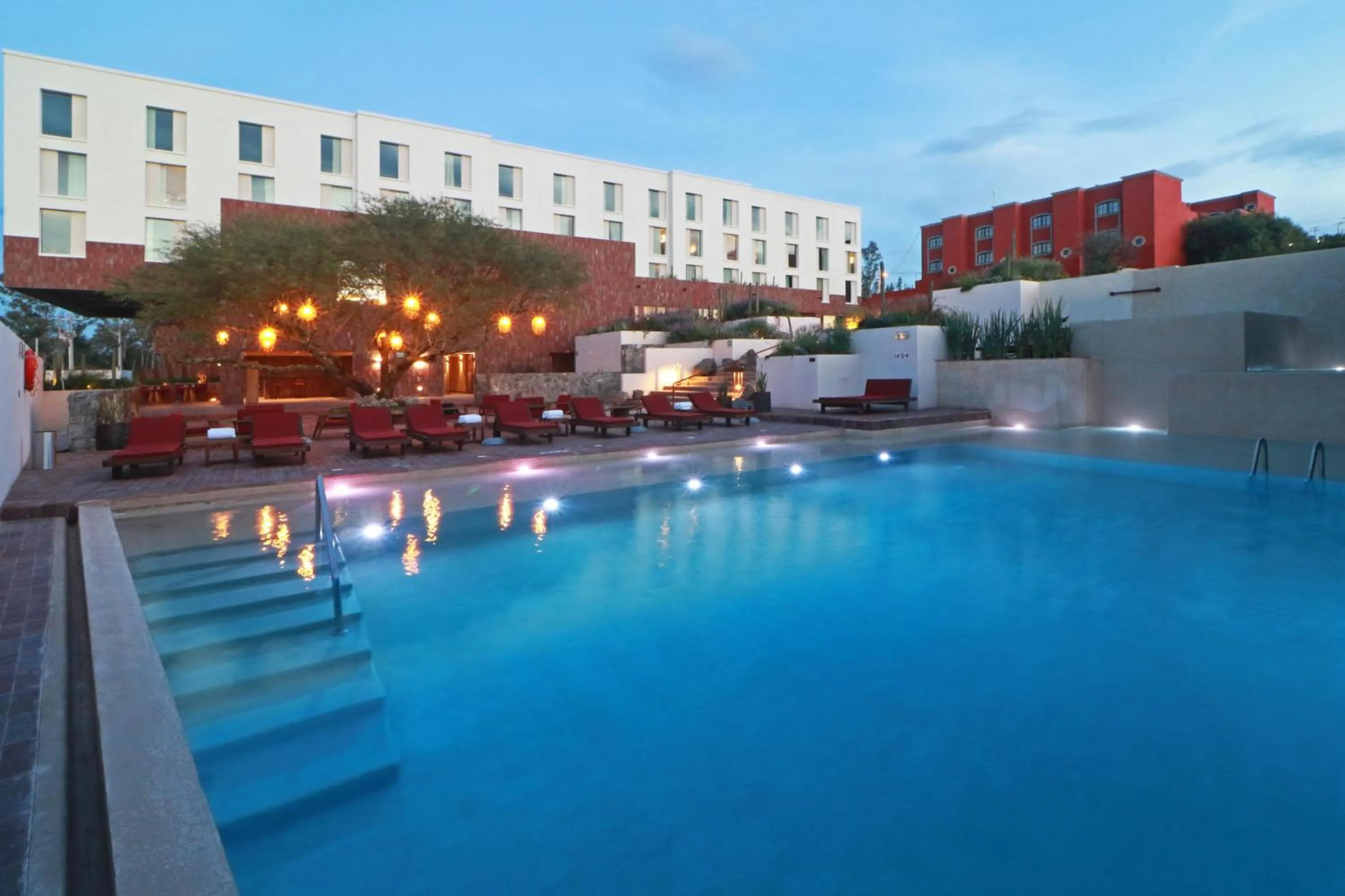 Pool view in Albor San Miguel de Allende, Tapestry Collection by Hilton