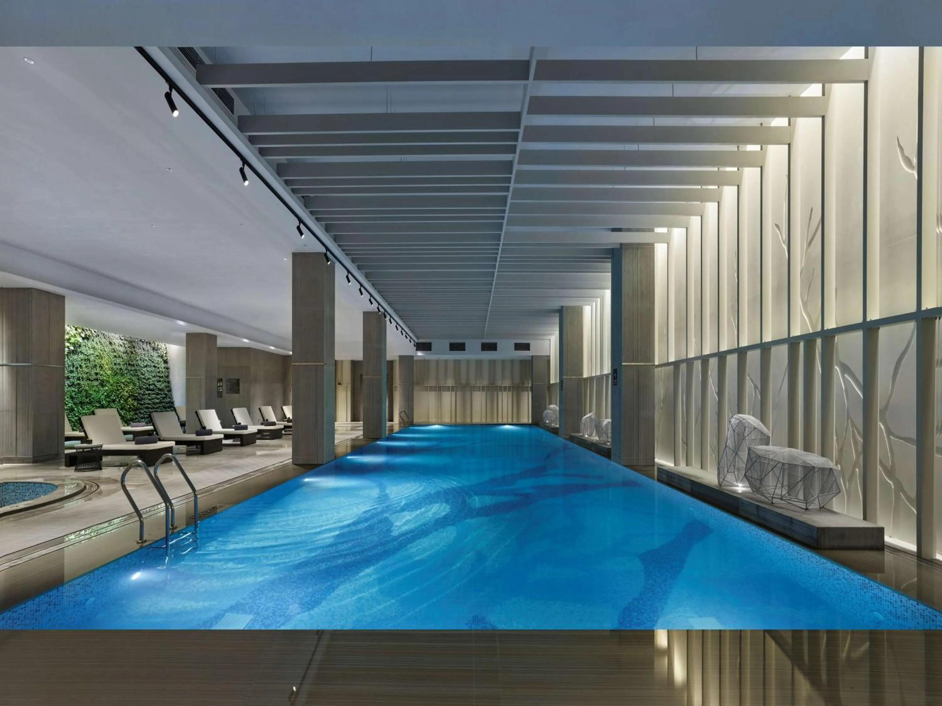 Pool view in Hilton Shanghai Songjiang Guangfulin