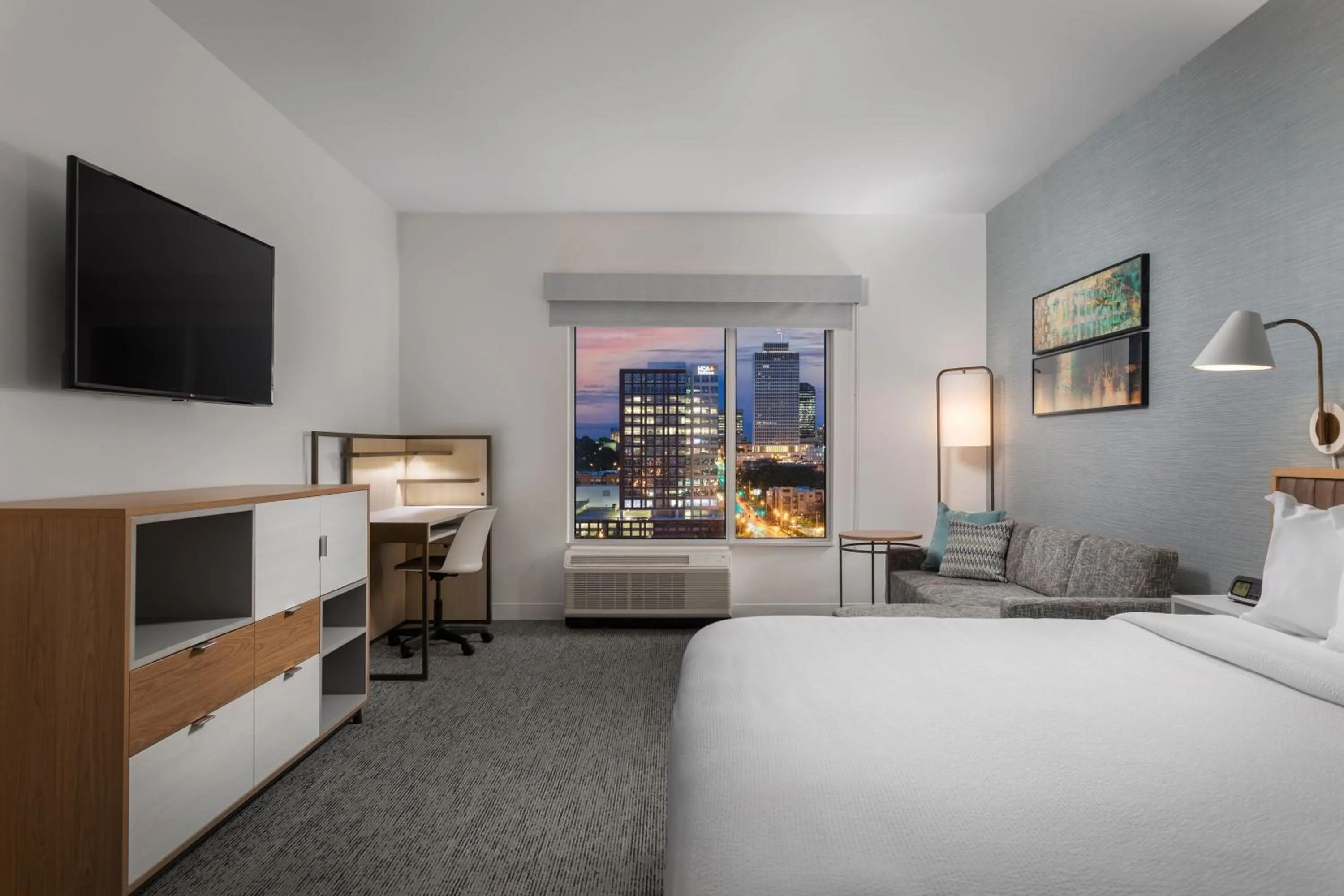 Photo of the whole room, Bed in TownePlace Suites by Marriott Nashville Midtown