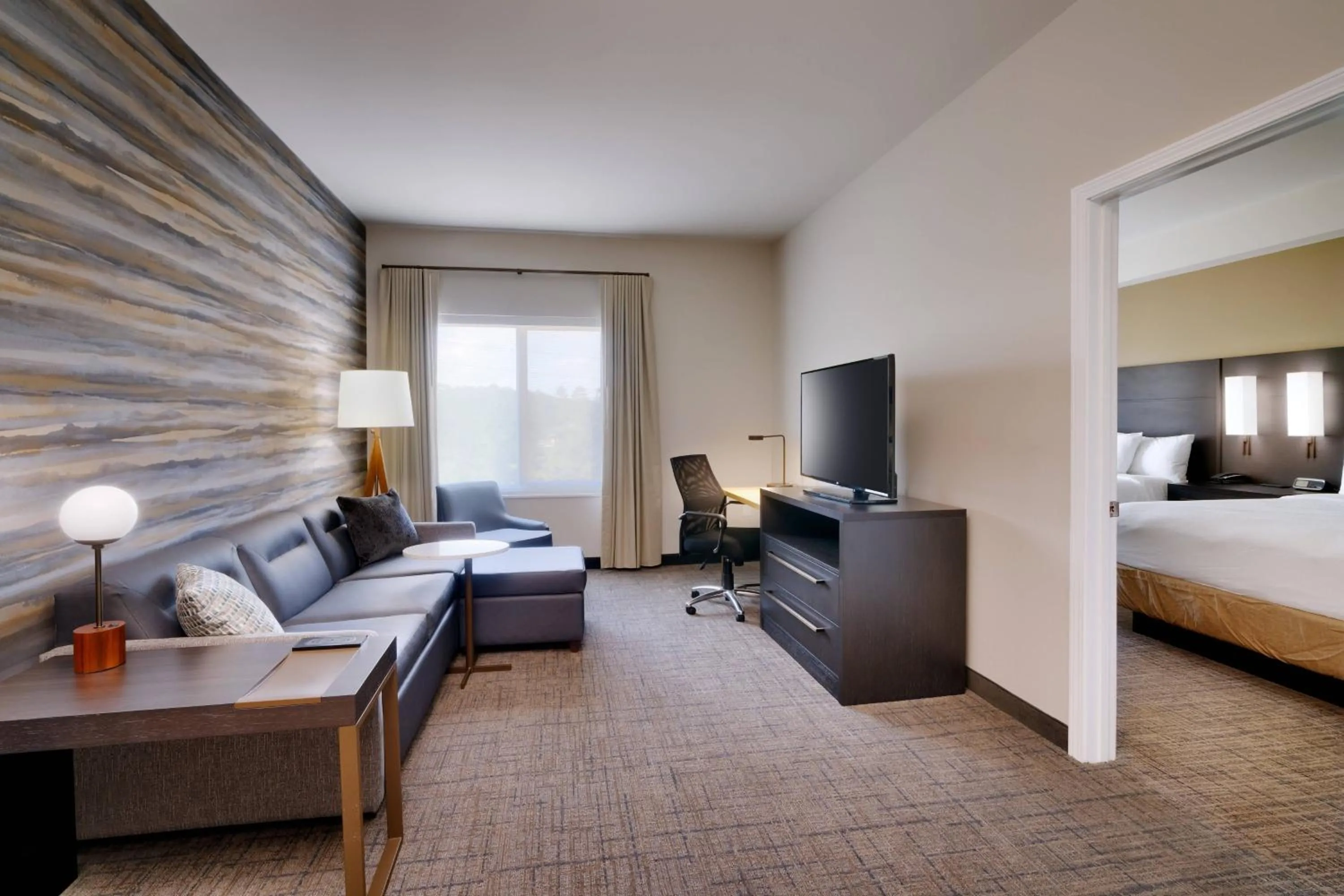 Living room, Bed in Residence Inn by Marriott Brunswick
