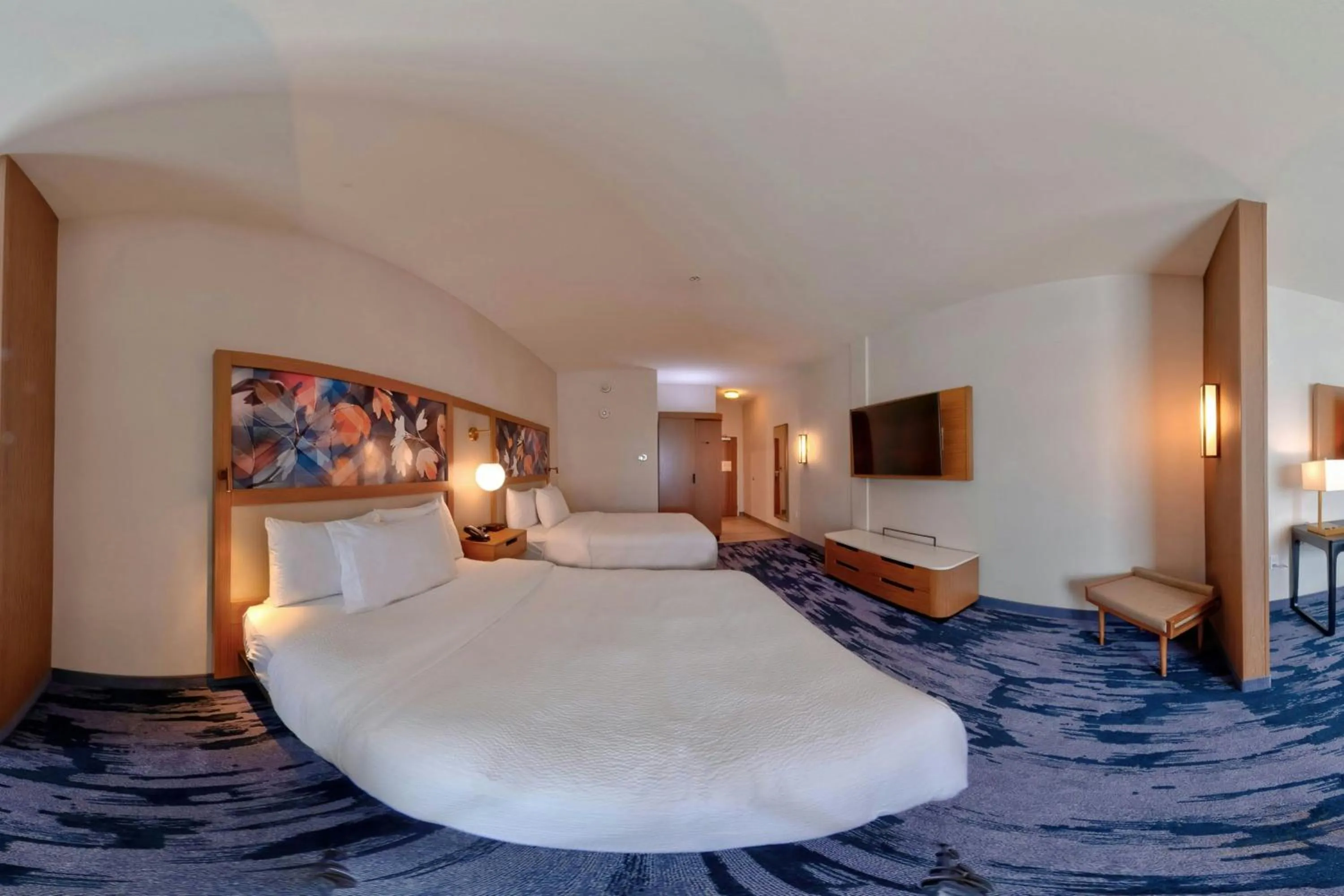 Living room, Bed in Fairfield by Marriott Inn & Suites St. Paul Eagan