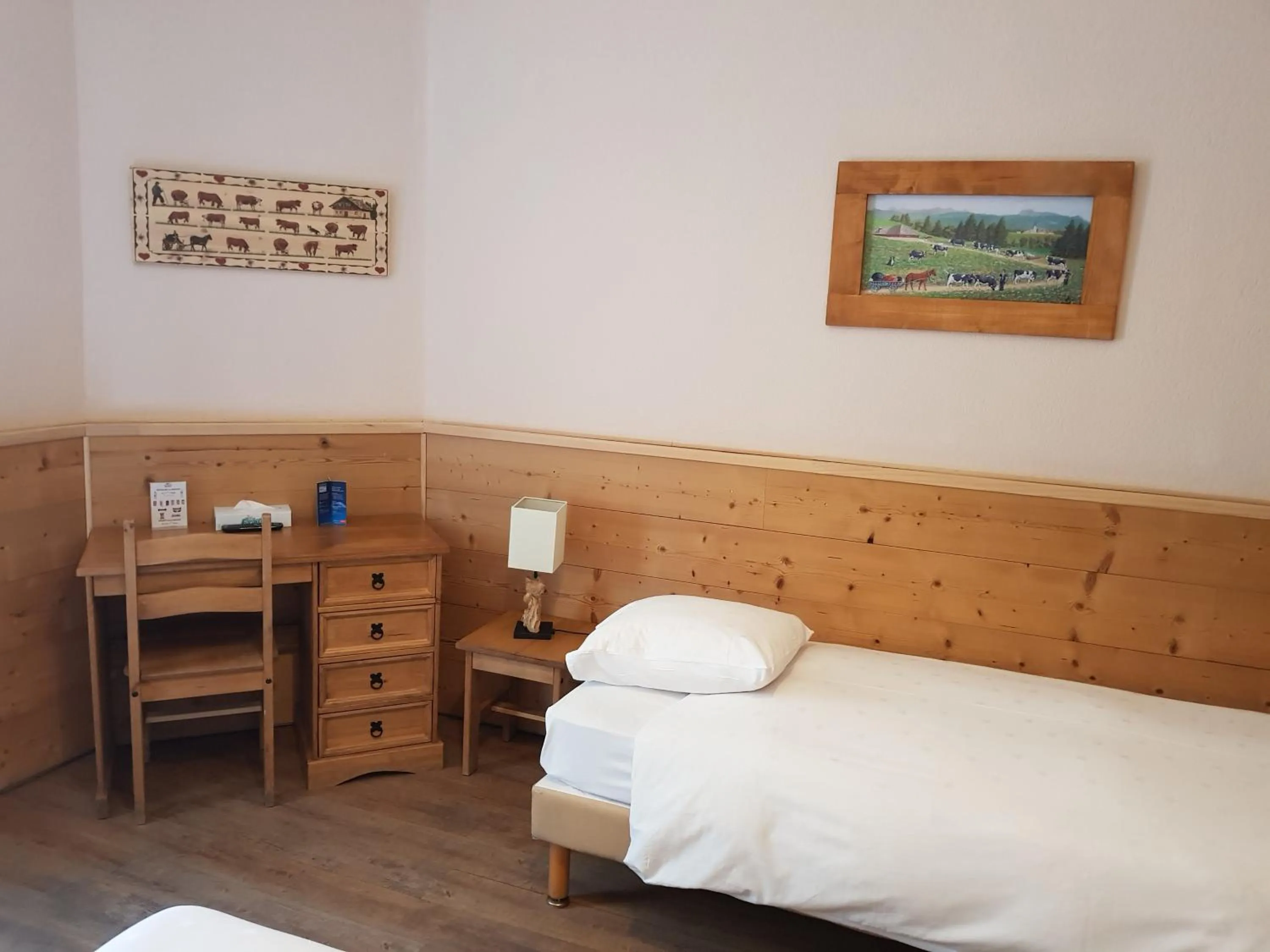 Photo of the whole room, Bed in Hotel de Geneve