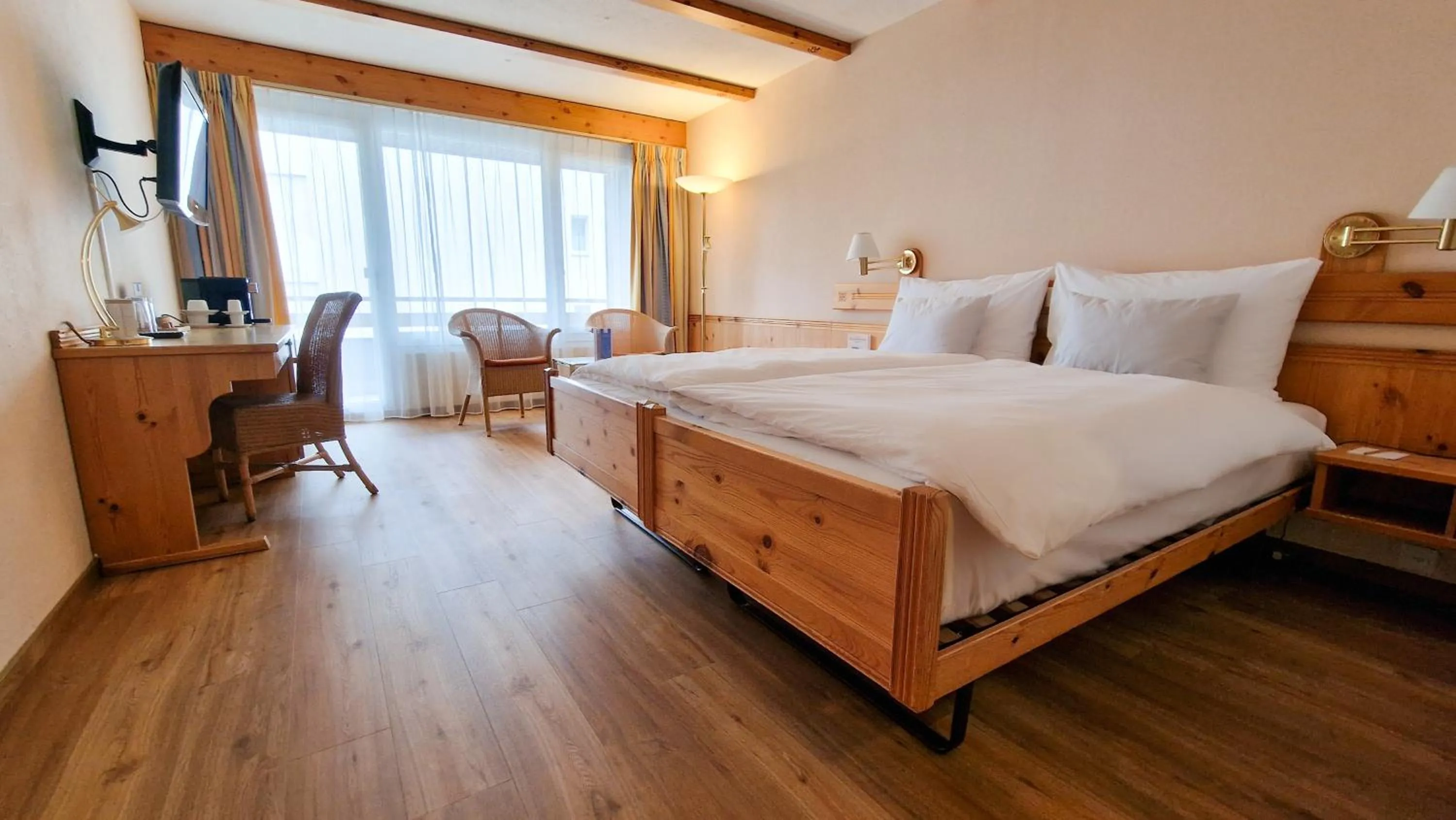 Bedroom, Bed in Sunstar Hotel Lenzerheide