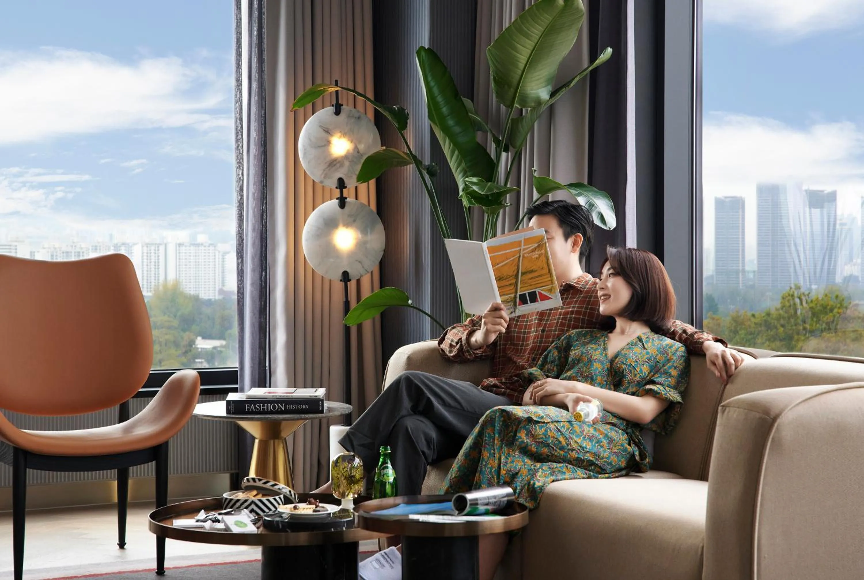 Living room in Mondrian Seoul Itaewon